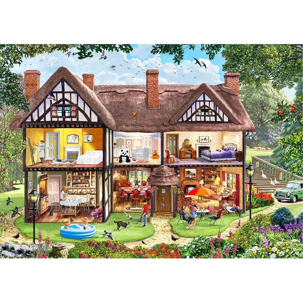 Wooden City Puzzle Holzpuzzle Haus für die Sommersaison 2in1, 505 Teile EKO, Puzzleteile