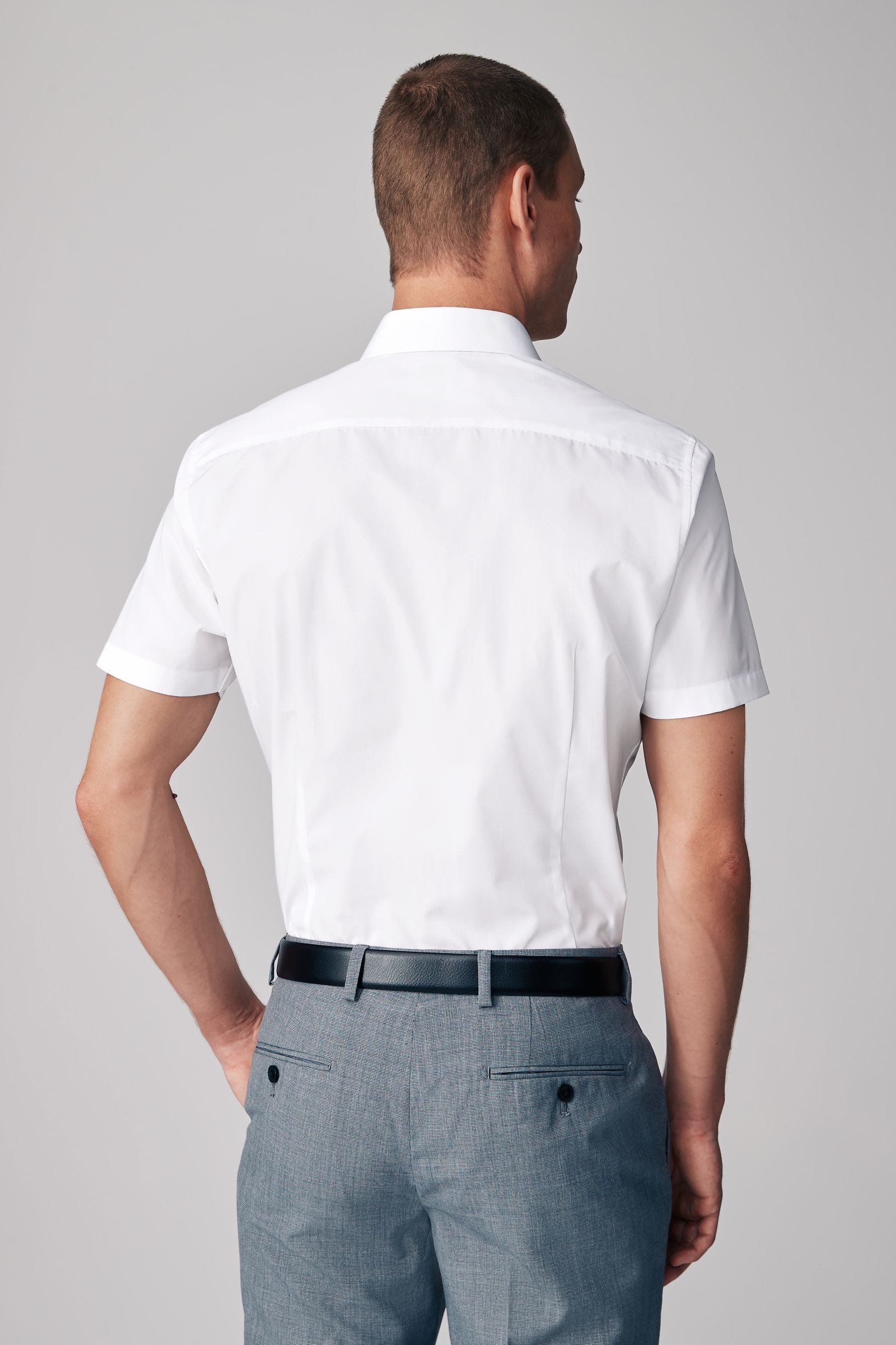 Next Kurzarmhemd Kurzärmeliges Slim Fit Hemd günstig online kaufen