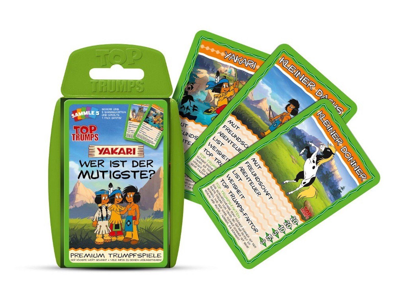 Winning Moves Spiel Top Trumps Yakari, Quartett
