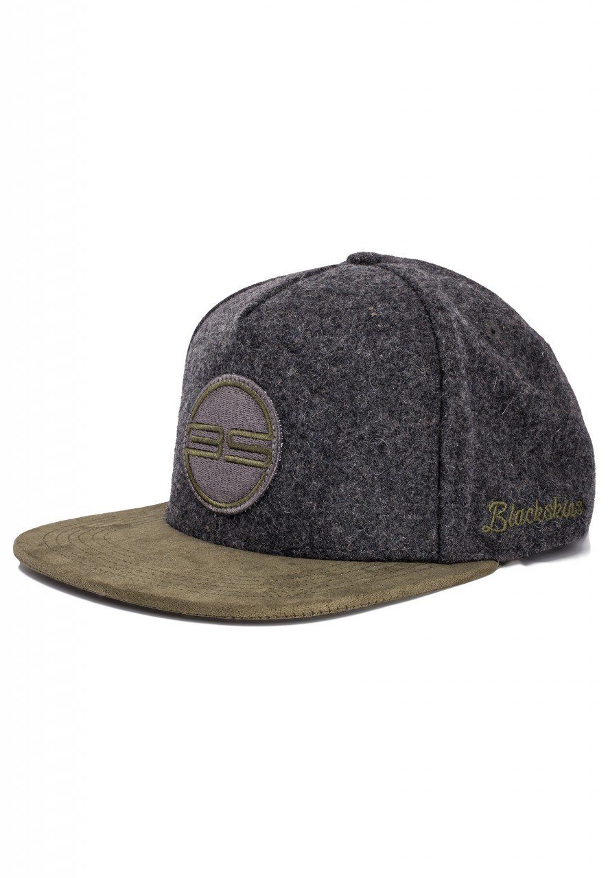 Snapback Cap Gaea Snapback Cap - Schwarz-Grün-Flanell