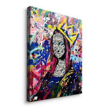 DOTCOMCANVAS® Leinwandbild QUEEN MONA OK, Leinwandbild Mona Lisa Portrait Pop Art Wandbild Kunstdruck