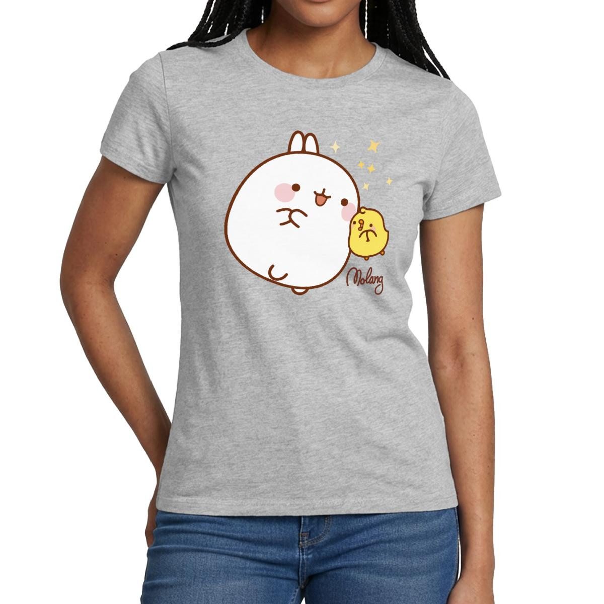 T-Shirt Molang Piu Piu Sterne Frauen T-Shirt