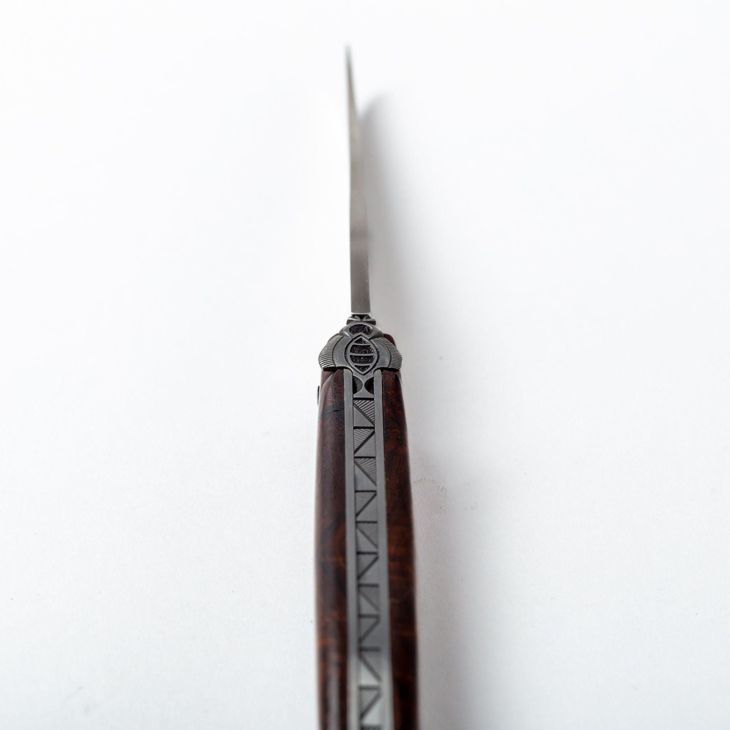 Laguiole Frankreich Taschenmesser in 12cm Taschenmesser Griff Laguiole Wüsteneisenholz mit Village