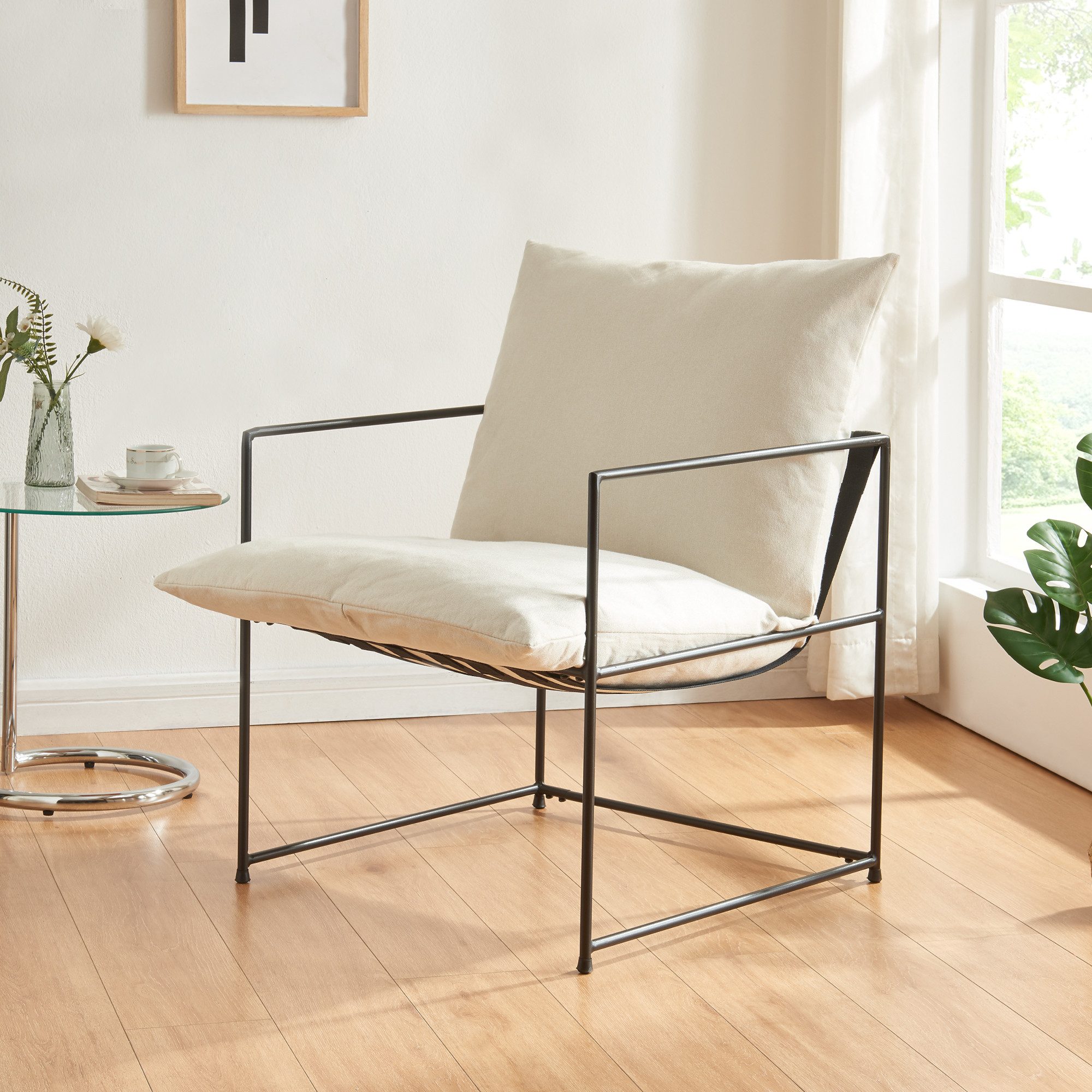 en.casa Loungesessel, »Utsjoki« 90x61x70 cm mit günstig online kaufen