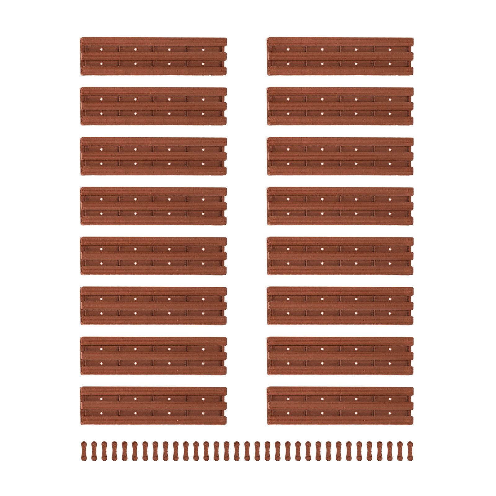 HTI-Living Trittsteine Rollweg Nessa, 30x131 cm, Set, 16-St., 16 Module inkl. Verbindungselementen, Gehweg Gartenweg leicht zu verlegen