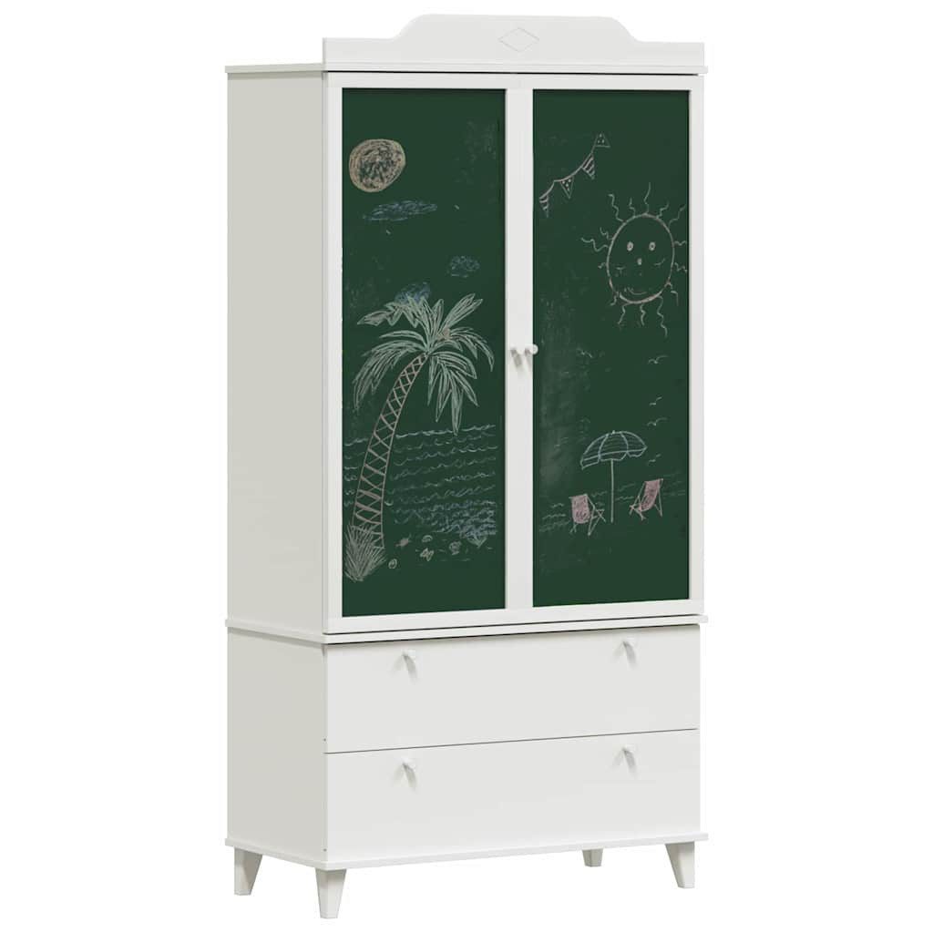 vidaXL Kleiderschrank Kreative Aufbewahrung für Kinder ROROS Weiß 90 x 45 x 180 cm (1-St)