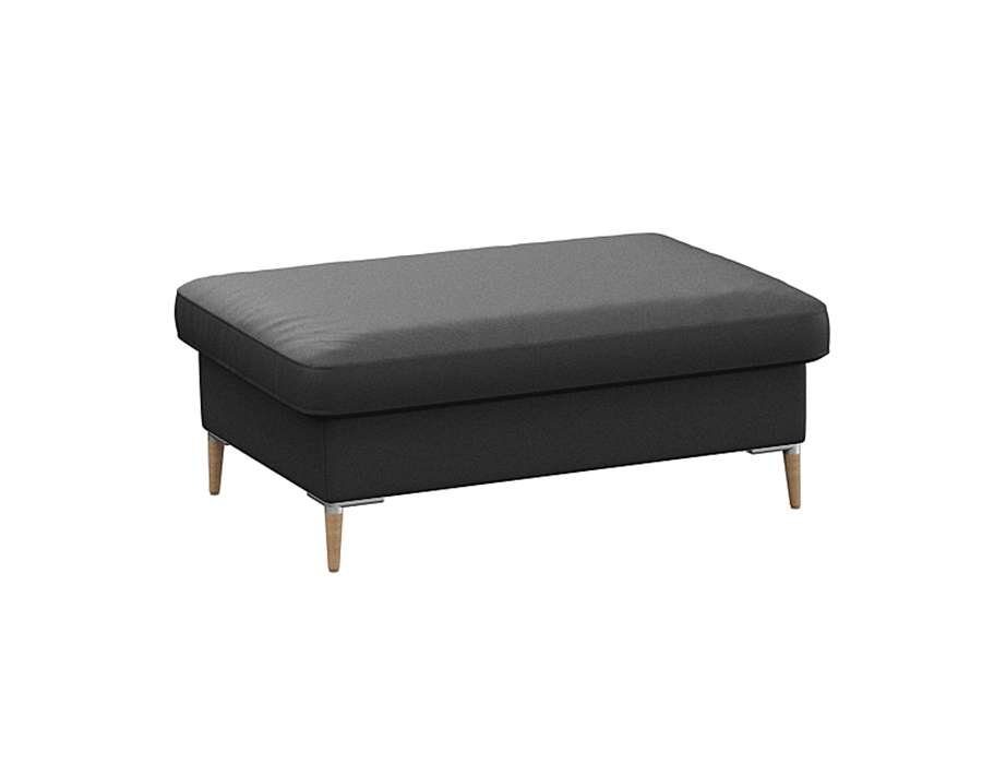 FLEXLUX Pouf Fiore, Kaltschaum, Füße Alu+ Eiche