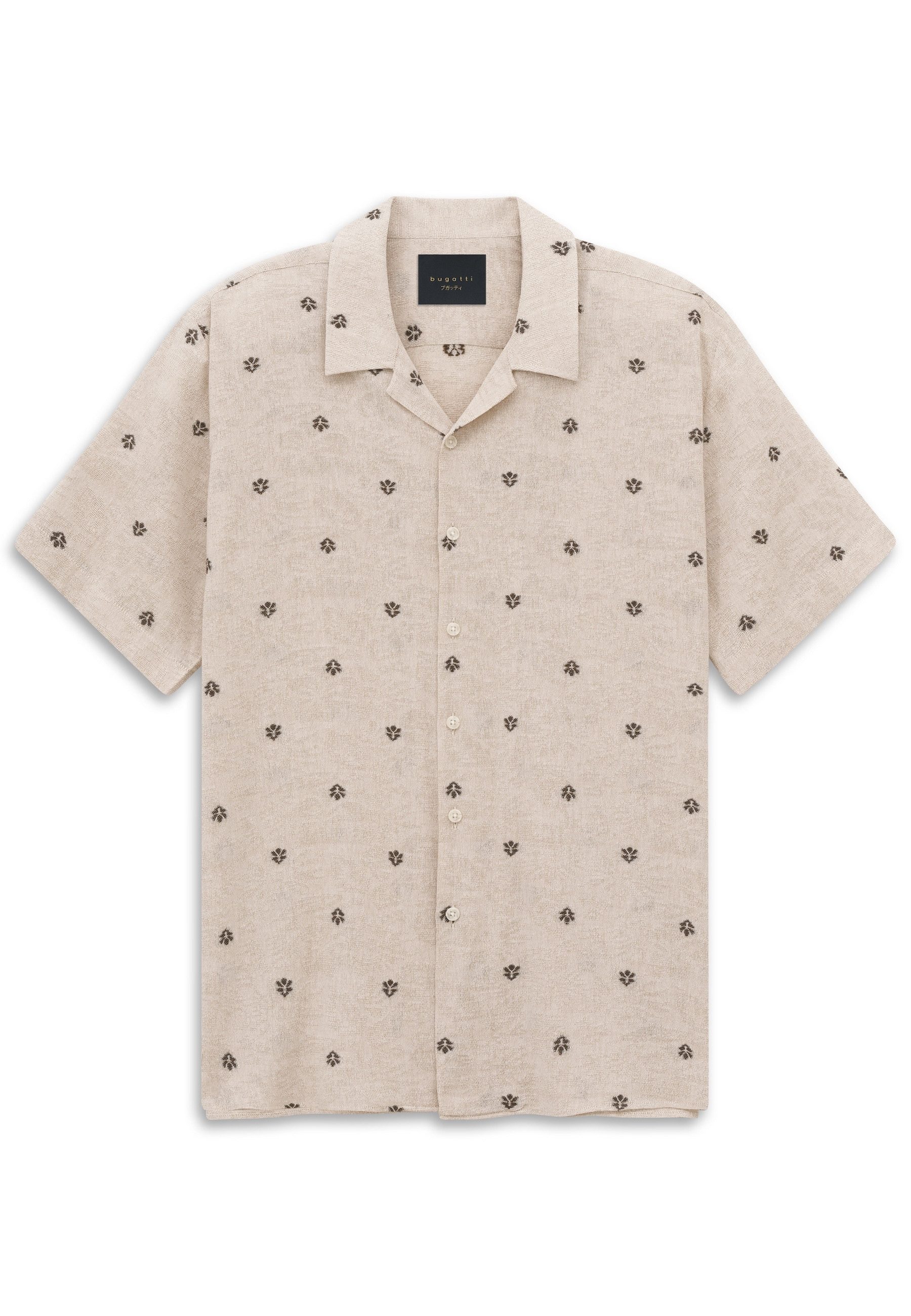 bugatti Kurzarmhemd Modern Fit aus einem Baumwollmix