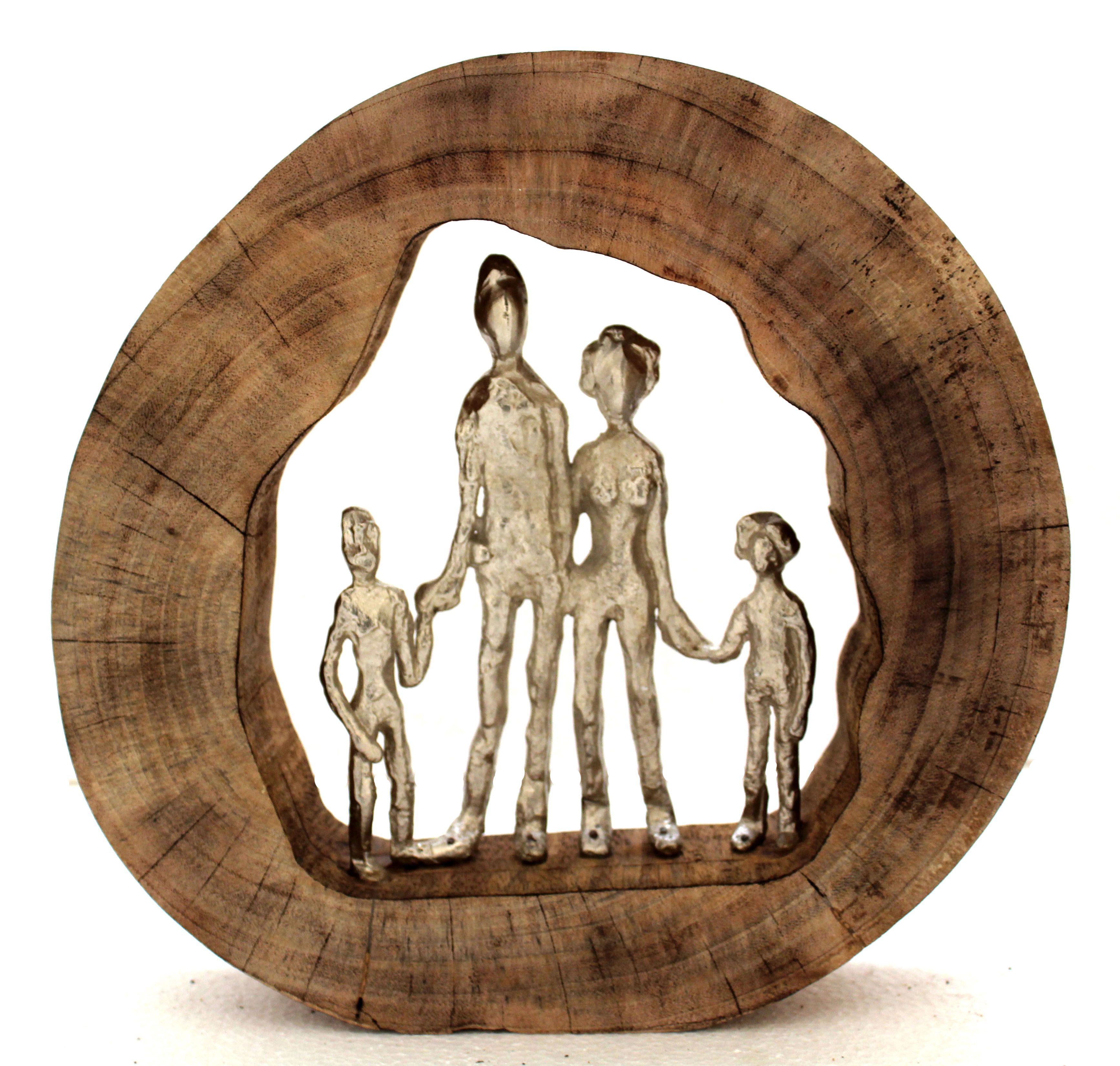 trendfleur Dekofigur Holzscheibe FAMILIE