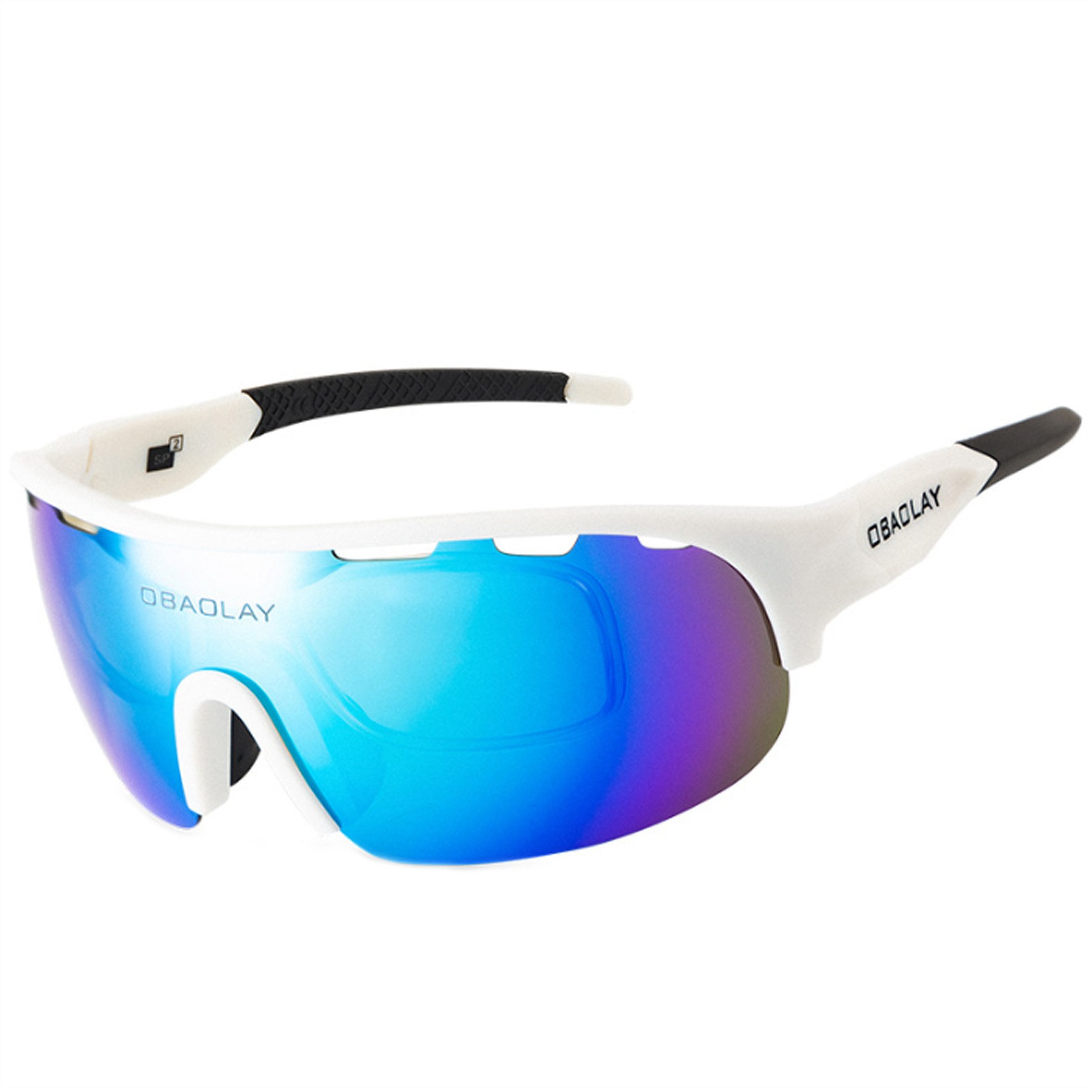 KINSI Fahrradbrille Polarisierte Radsportbrille mit UV Schutz,Sonnenbrille für Outdoor, Hochwertige Tönung,Kratzfest & Stabil