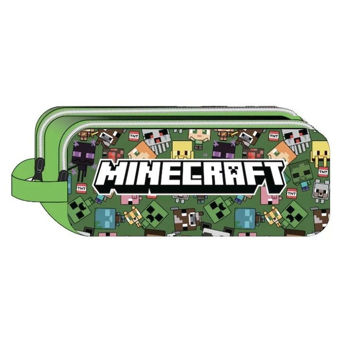 Minecraft Federmäppchen Minecraft Characters Federmäppchen mit 2 Fächern 23 cm