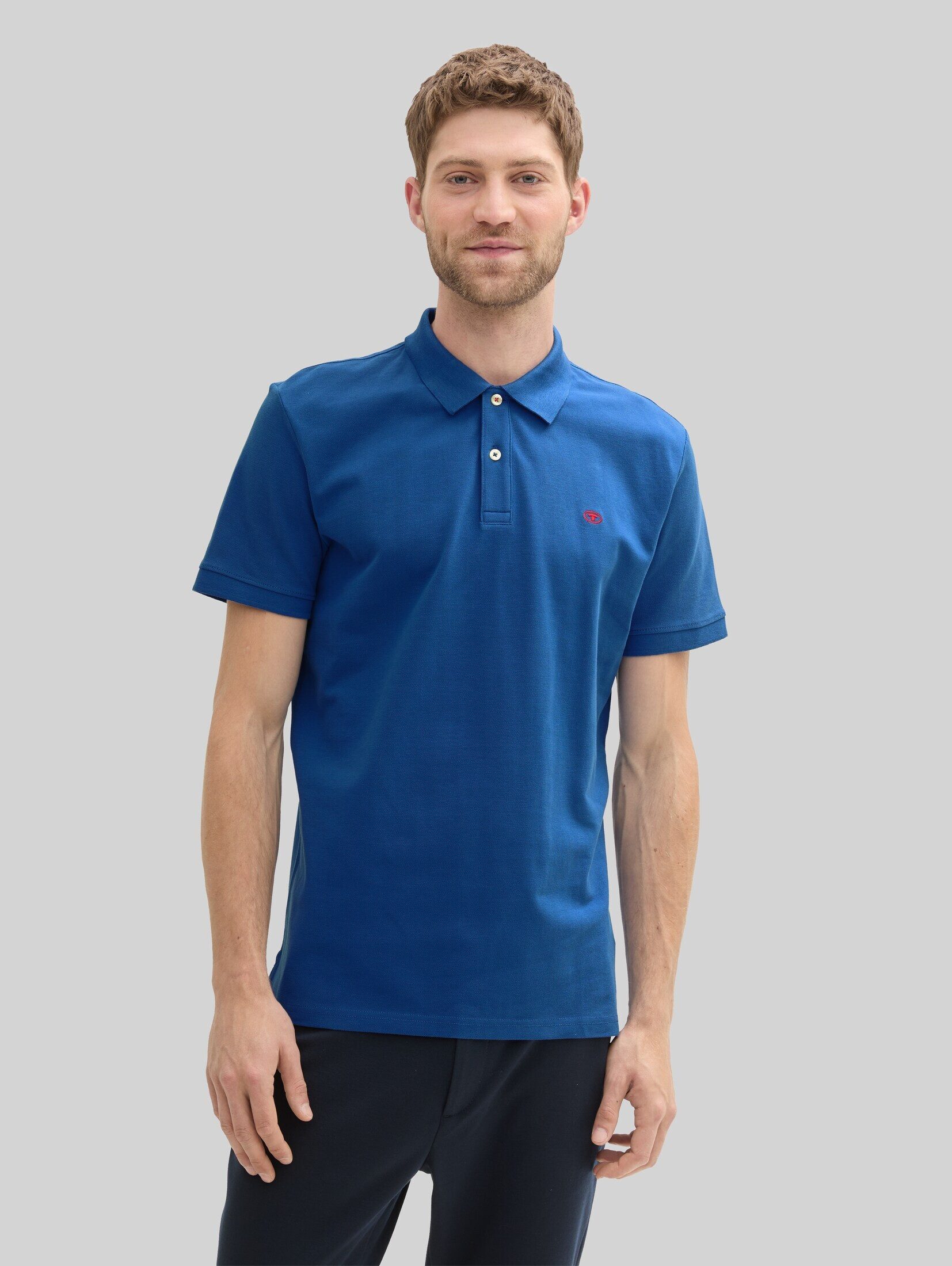 TOM TAILOR Poloshirt Poloshirts (im Einserpack) Piqué Poloshirt aus Baumwolle