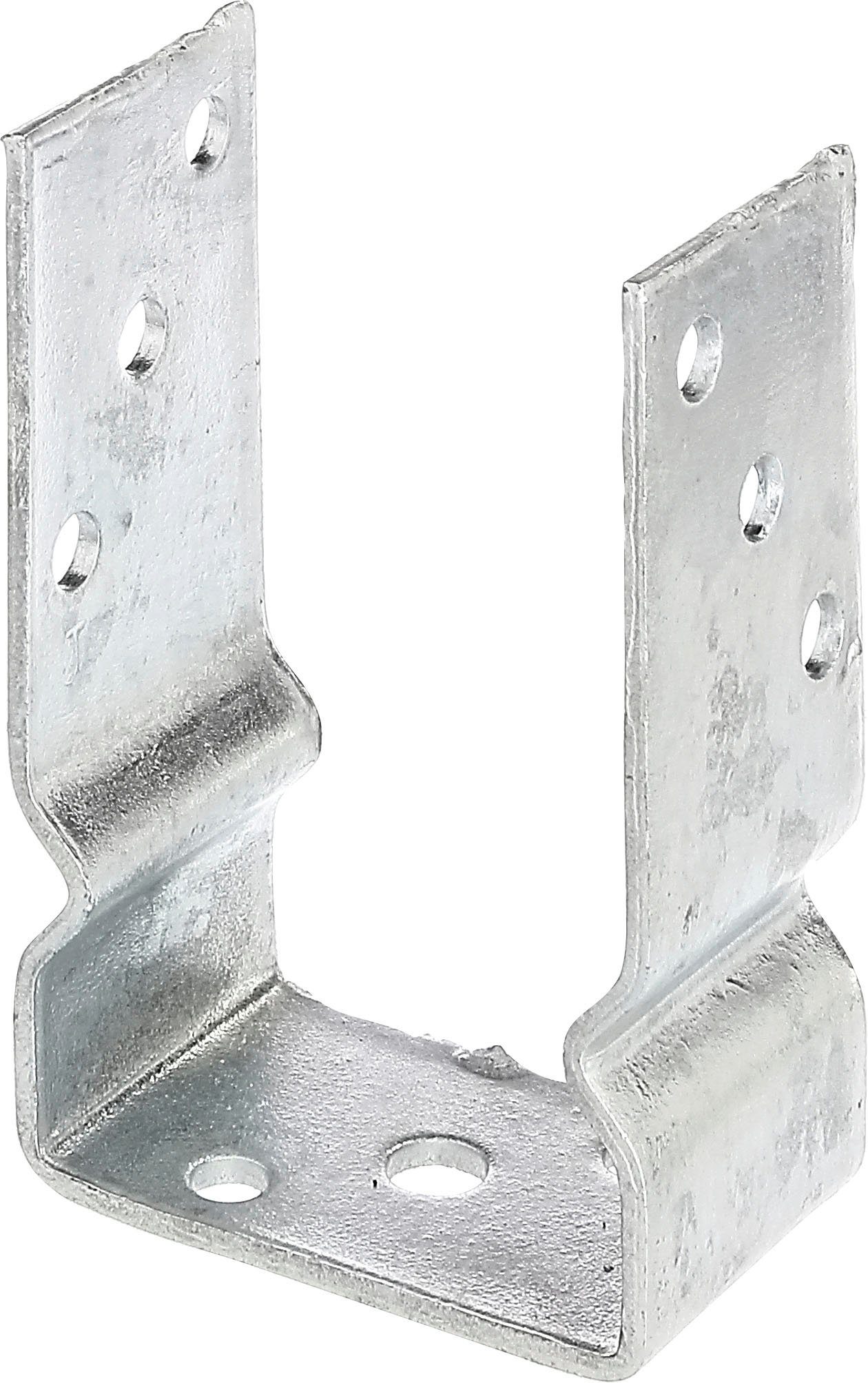 Alberts U-Pfostenträger, zum Aufschrauben, (Set, 4-St), feuerverzinkt, lichte Breite 91 mm