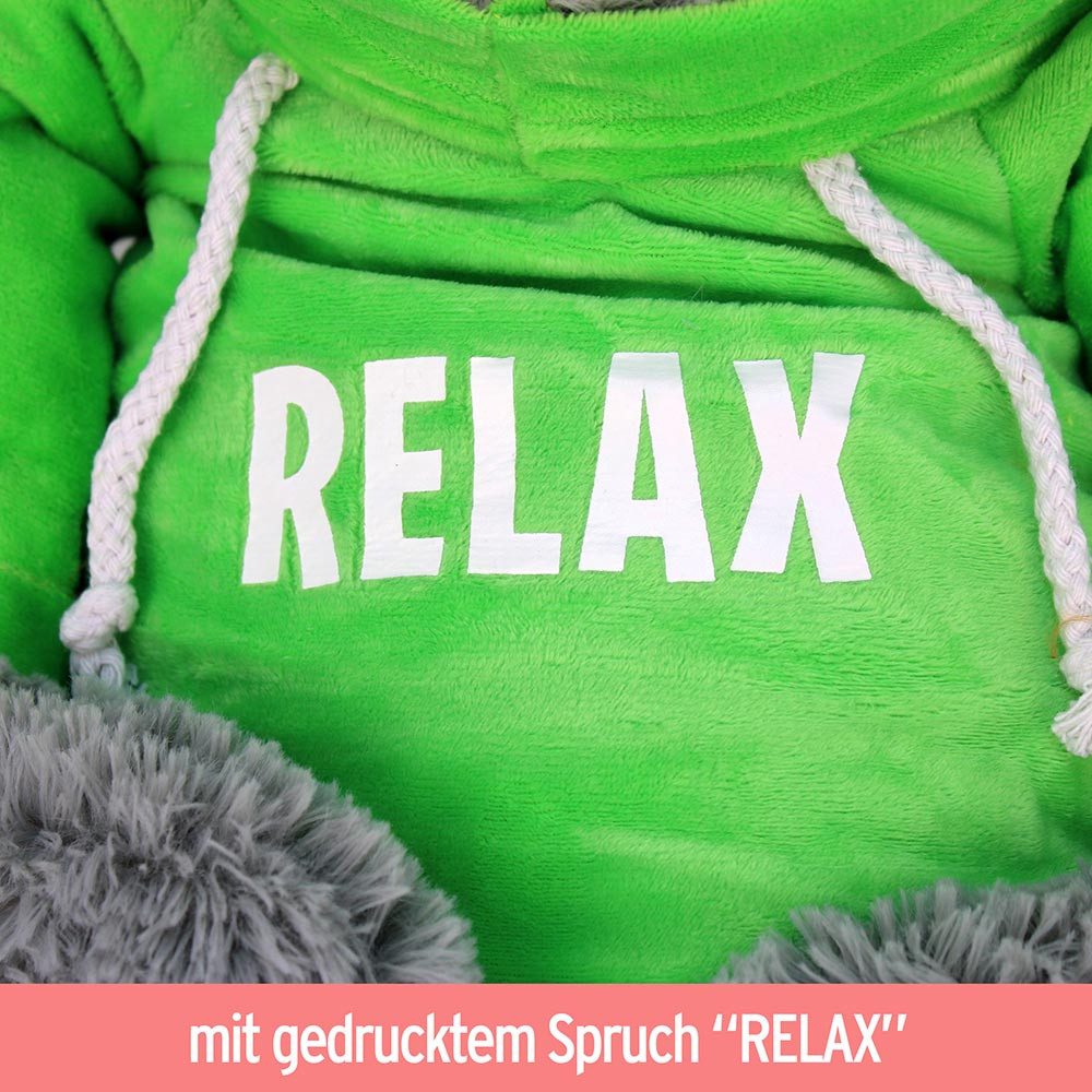 Rasehorn Kuscheltier Faultier Stofftier mit Kleidung günstig online kaufen