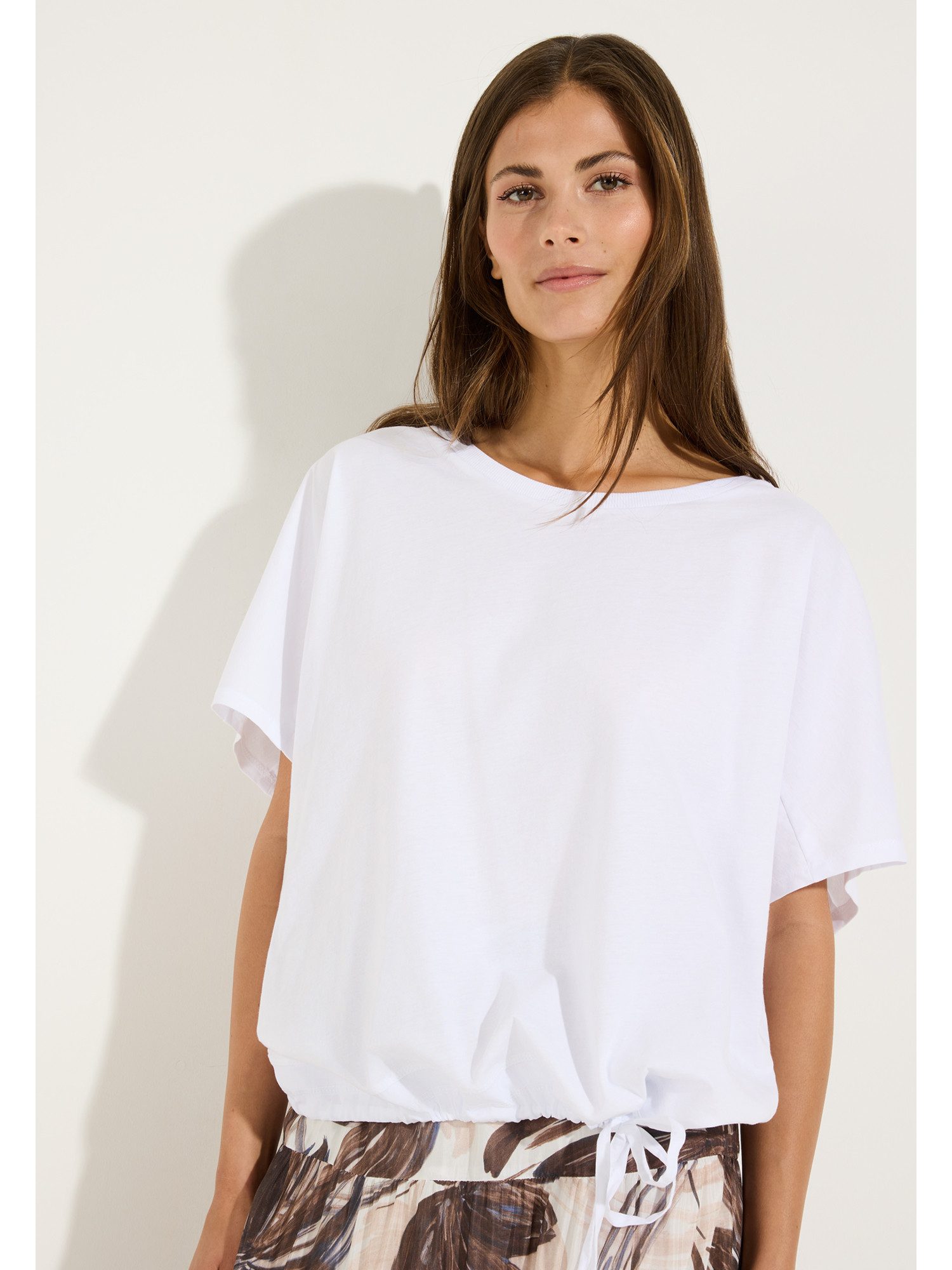 MORE&MORE Kurzarmshirt oversized 1/2 Arm Shirt, Tunnelzug