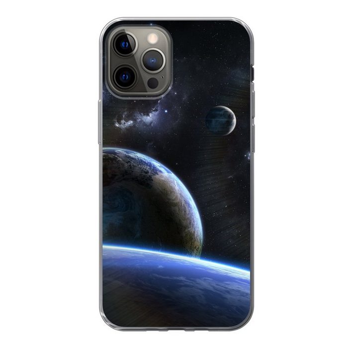 MuchoWow Handyhülle Sternplaneten Handyhülle Apple iPhone 12 Pro Smartphone-Bumper Print Handy