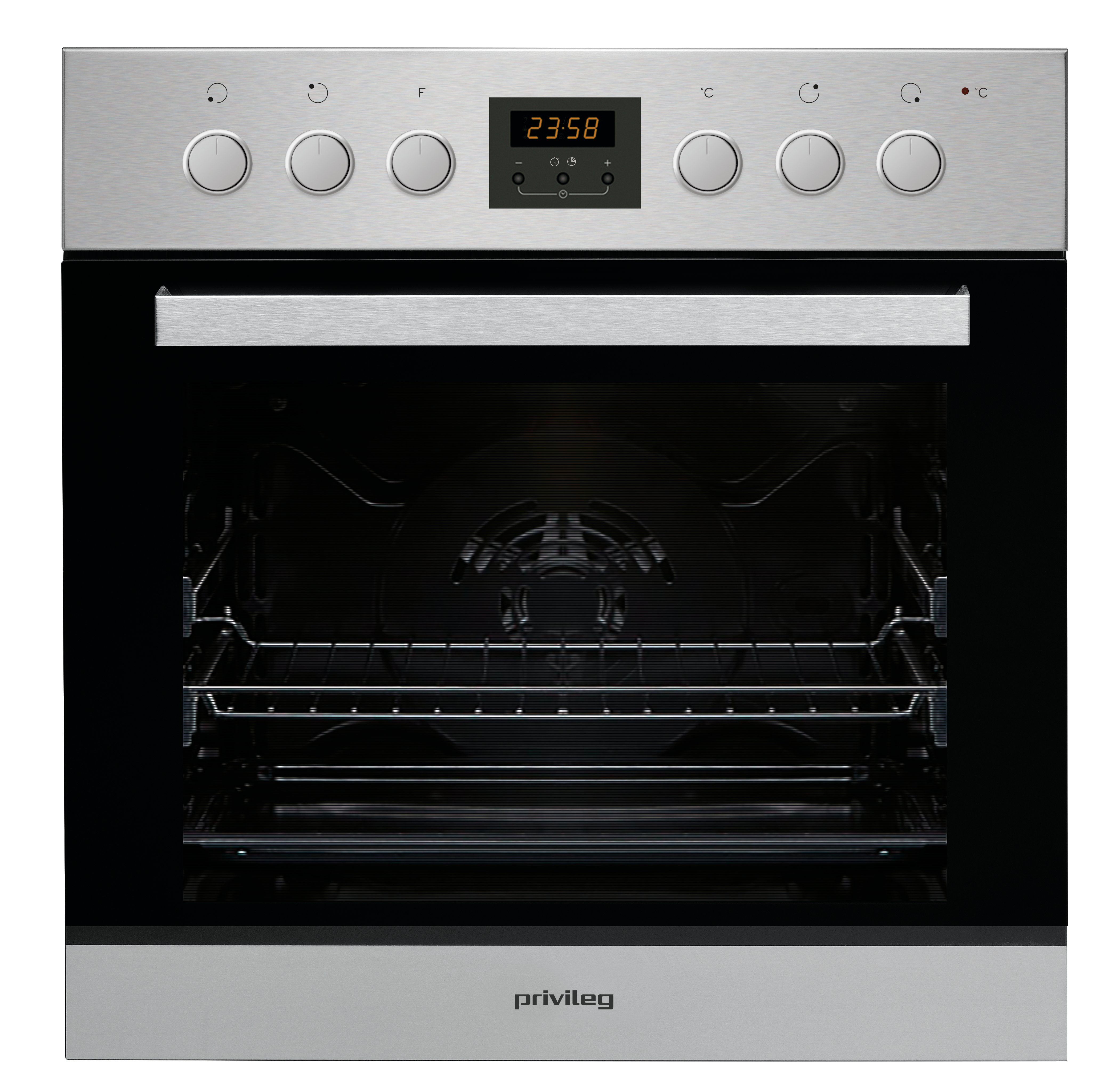 Privileg Elektro-Herd-Set SET PV920 IN, mit 2-fach-Teleskopauszug, Hydrolyse, Bräterzone für mehr Platz, Hydrolyse für einfache Reinigung