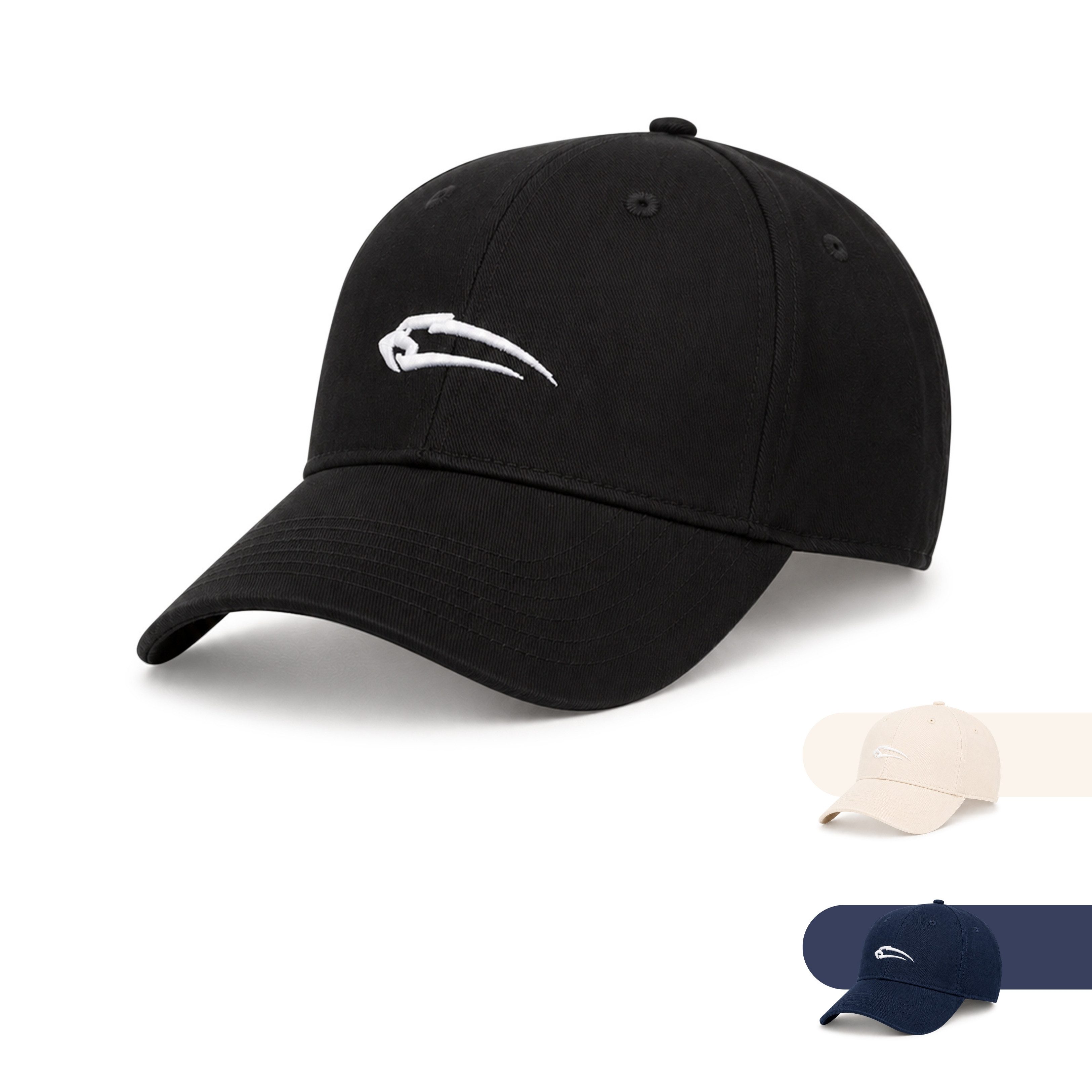 Smilodox Flex Cap Kirandel Cap, Baseball Cap, Kappe mit Logo-Stickerei, Streetwear gebogener Schirm, Luftösen, Metallschließe, verstellbar