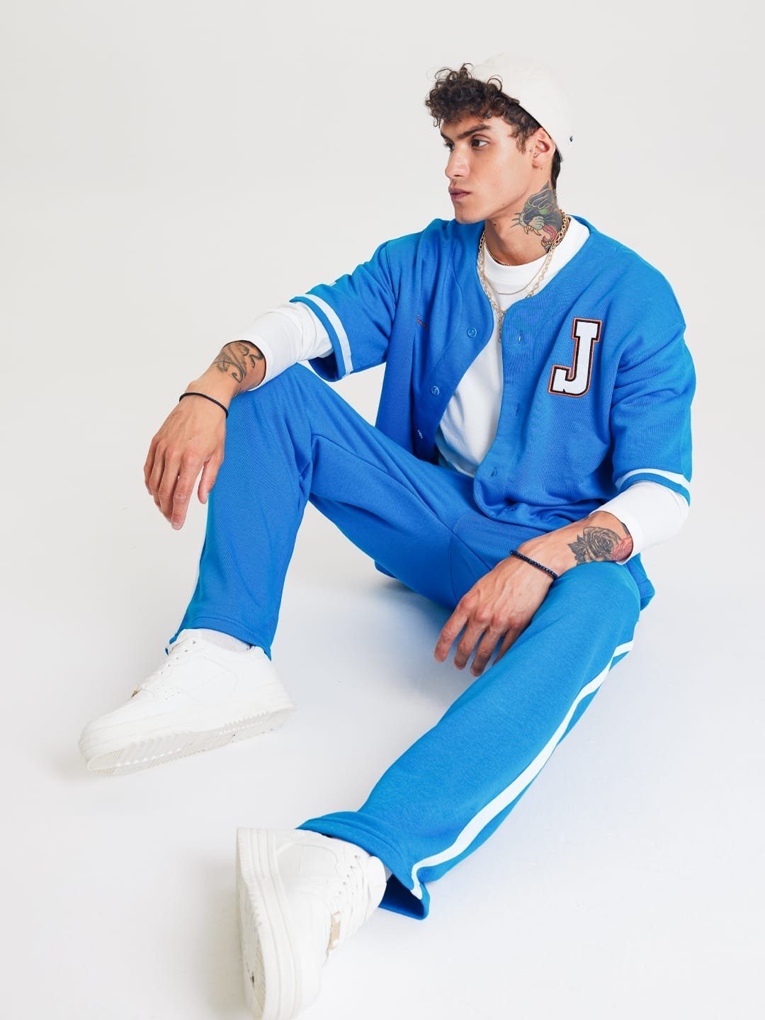 OSSY HOMER Freizeitanzug Set Baseball Hemd Hose Jogginganzug Sportanzug Oversize – Bild 4 von 4