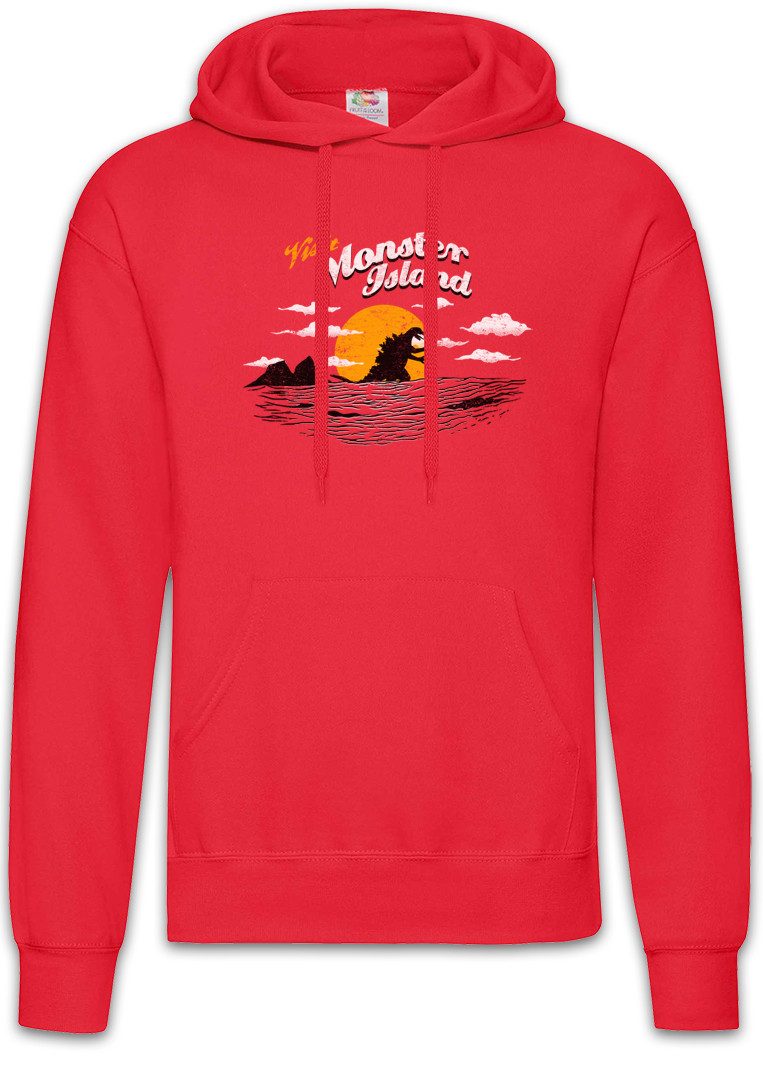 Urban Backwoods Hoodie Visit Monster Island Herren Hoodie Godzilla Japan Insel King Holiday (1-tlg) Kong Gojira Fun Urlaub