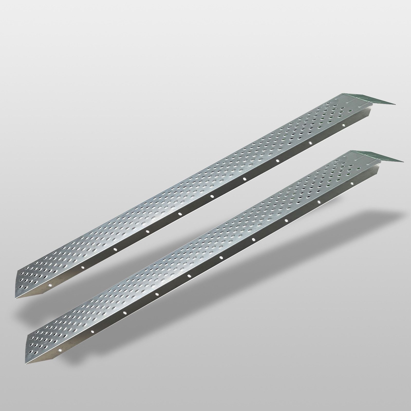 Auffahrrampe Verladerampe 180cm Tragkraft 400kg Stahl grau PKW Rampe Motorradrampe