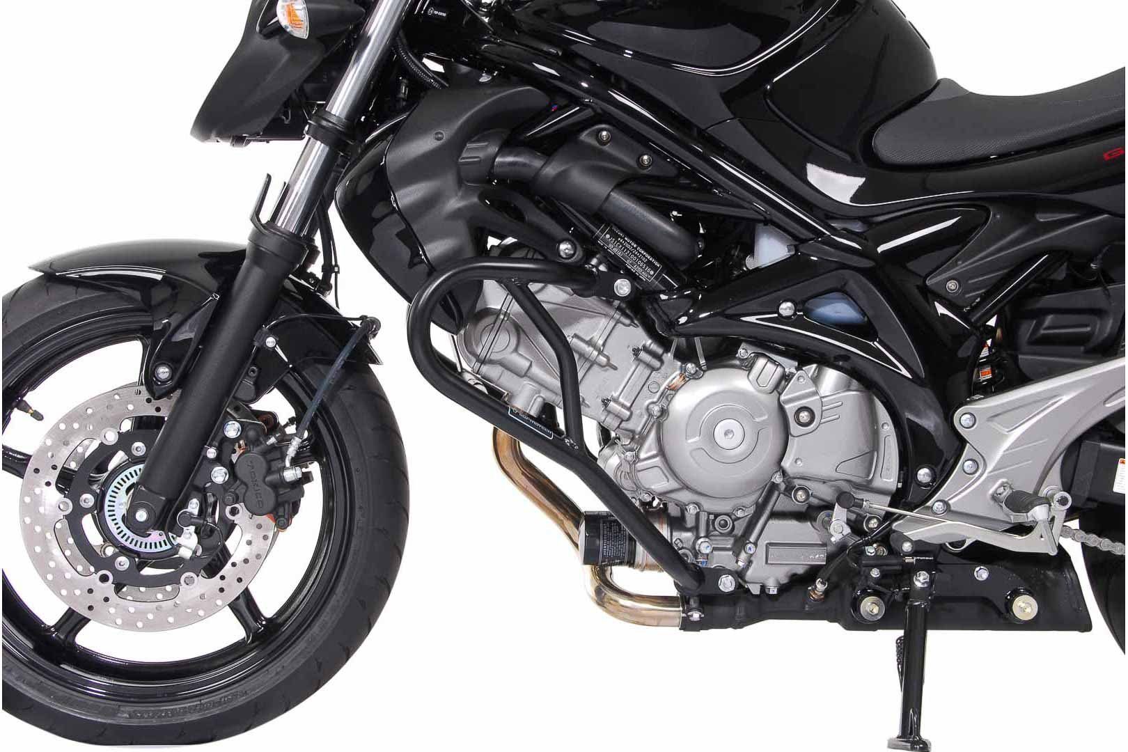 (09- SW-Motech Motorrad-Additiv Sturzbügel Gladius - Schwarz. Suzuki SFV 650