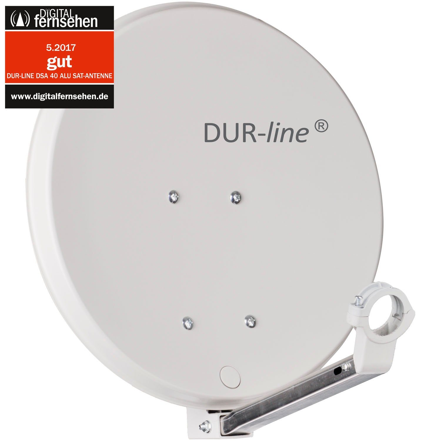 DUR-line DUR-line DSA 40 Hellgrau - Alu Sat-Antenne Sat-Spiegel