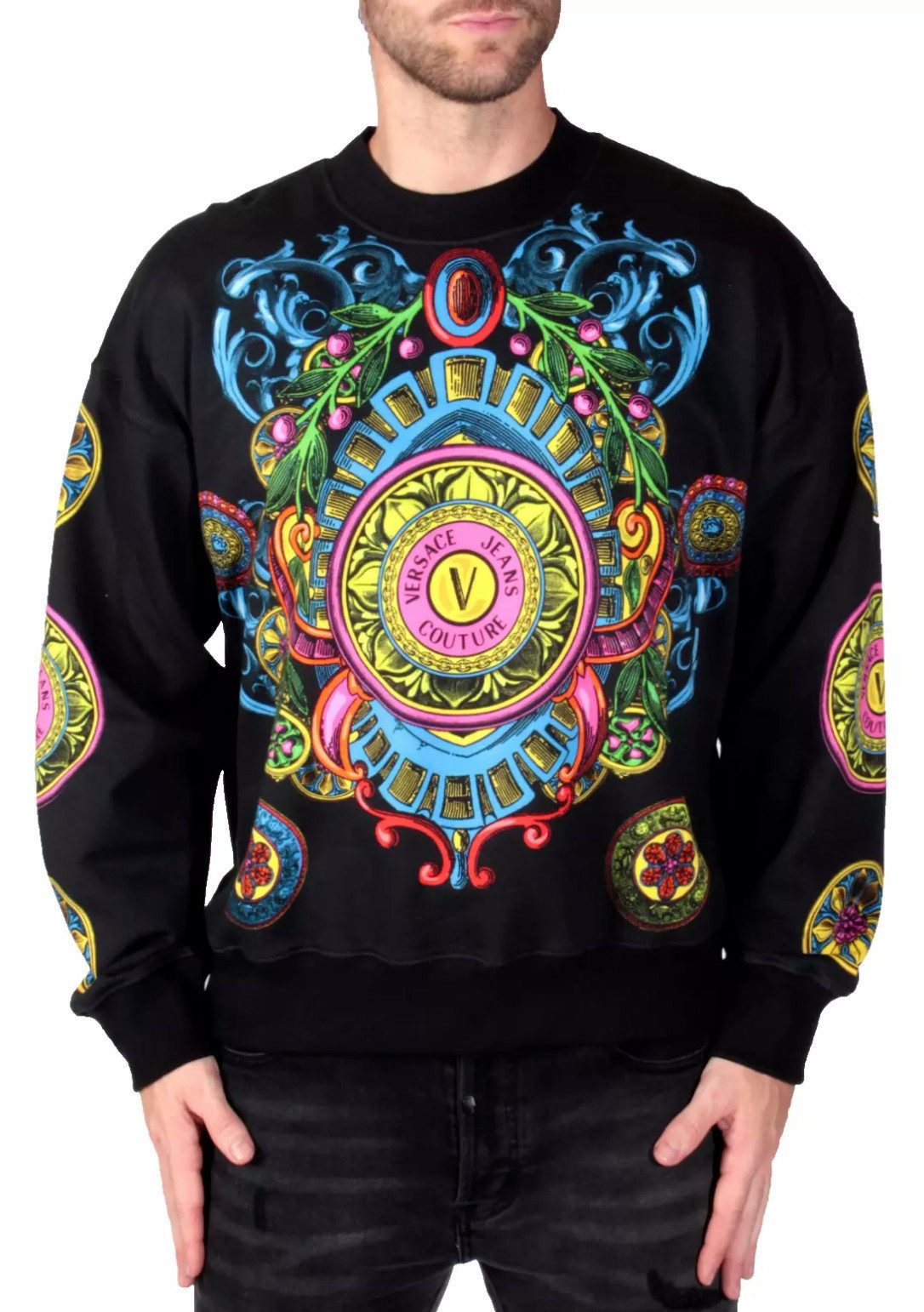 Versace Jeans Couture Sweatshirt Oversize Logo günstig online kaufen