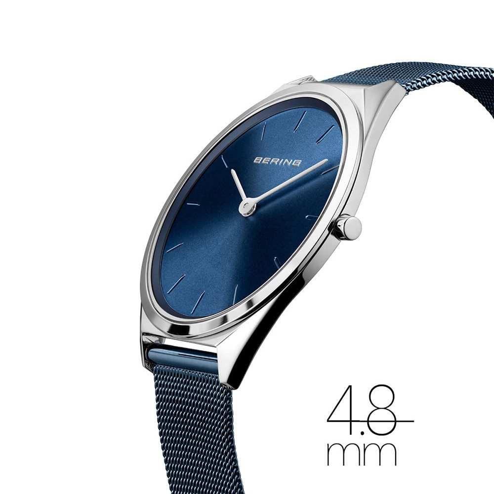 Bering Quarzuhr Bering Ultra Slim silber glänzend 17039-307 17039-307, Hochwertiges Produkt mit zeitlosem Design, sorgfältiger Verarbeitung
