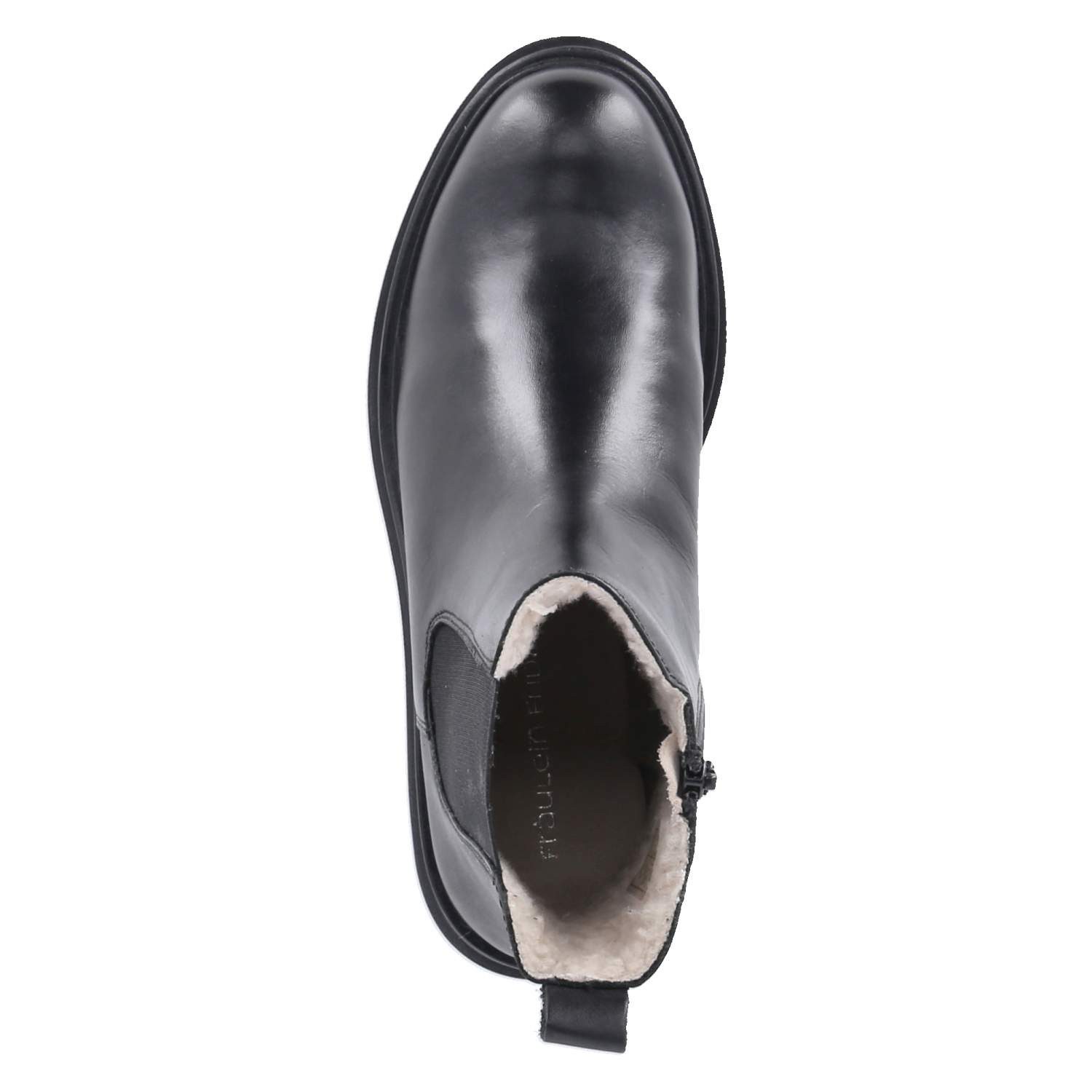 Fräulein Frida Fräulein Frida Jae-20 black Damen Glattleder schwarz Winterstiefel