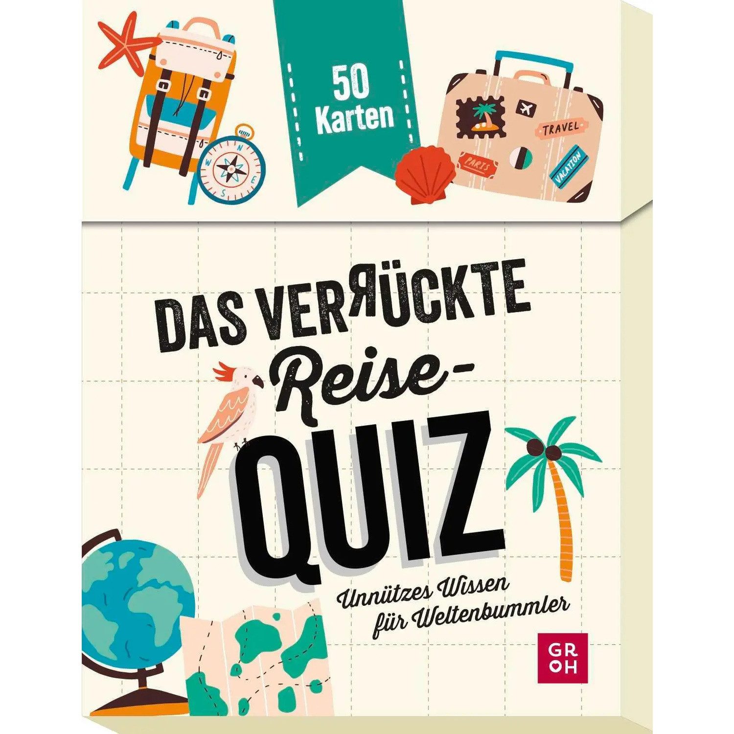 groh Verlag Spiel Das verrückte Reise-Quiz