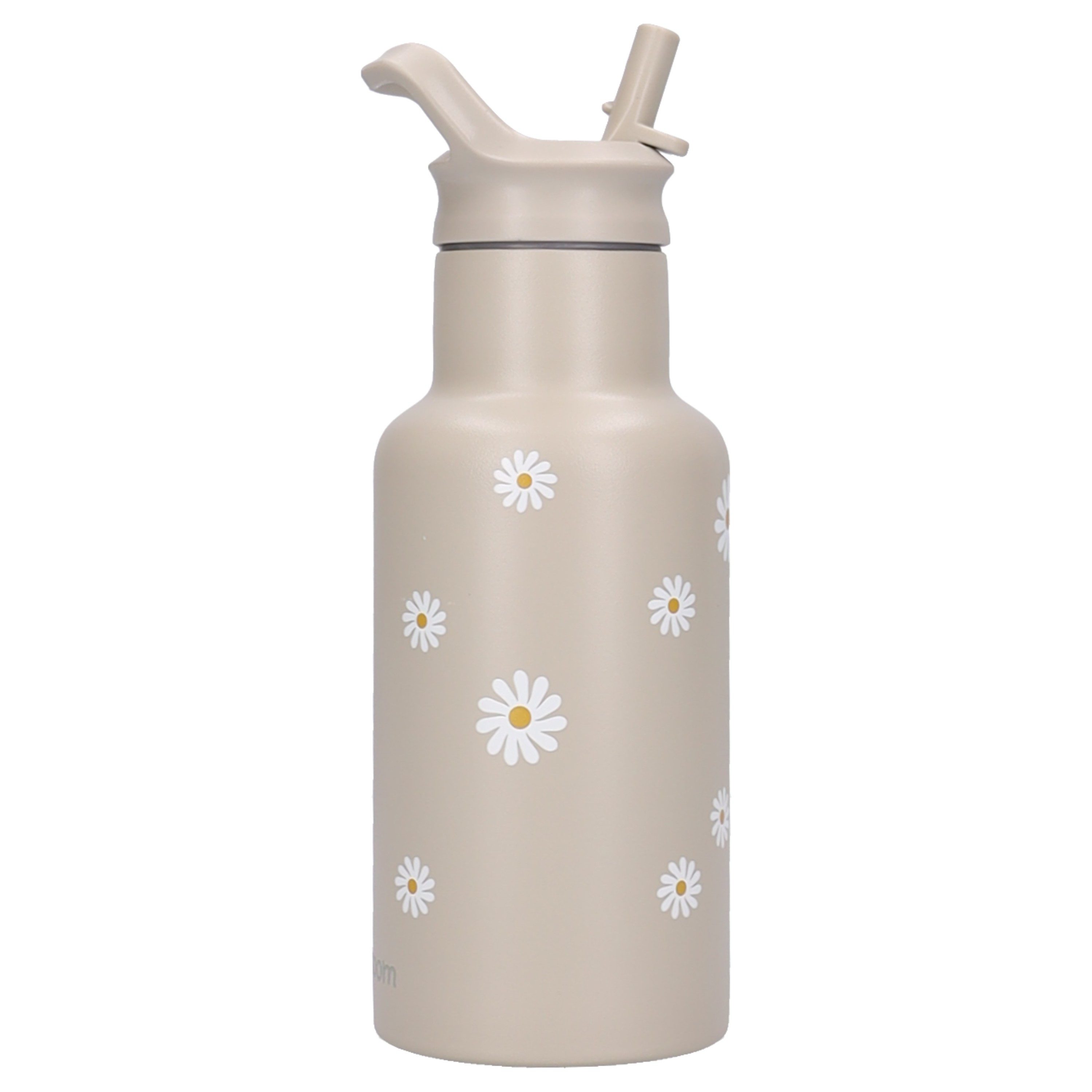 Kidzroom Trinkflasche Nostalgia Kinder 350 ml mit Strohhalm und Klappdeckel