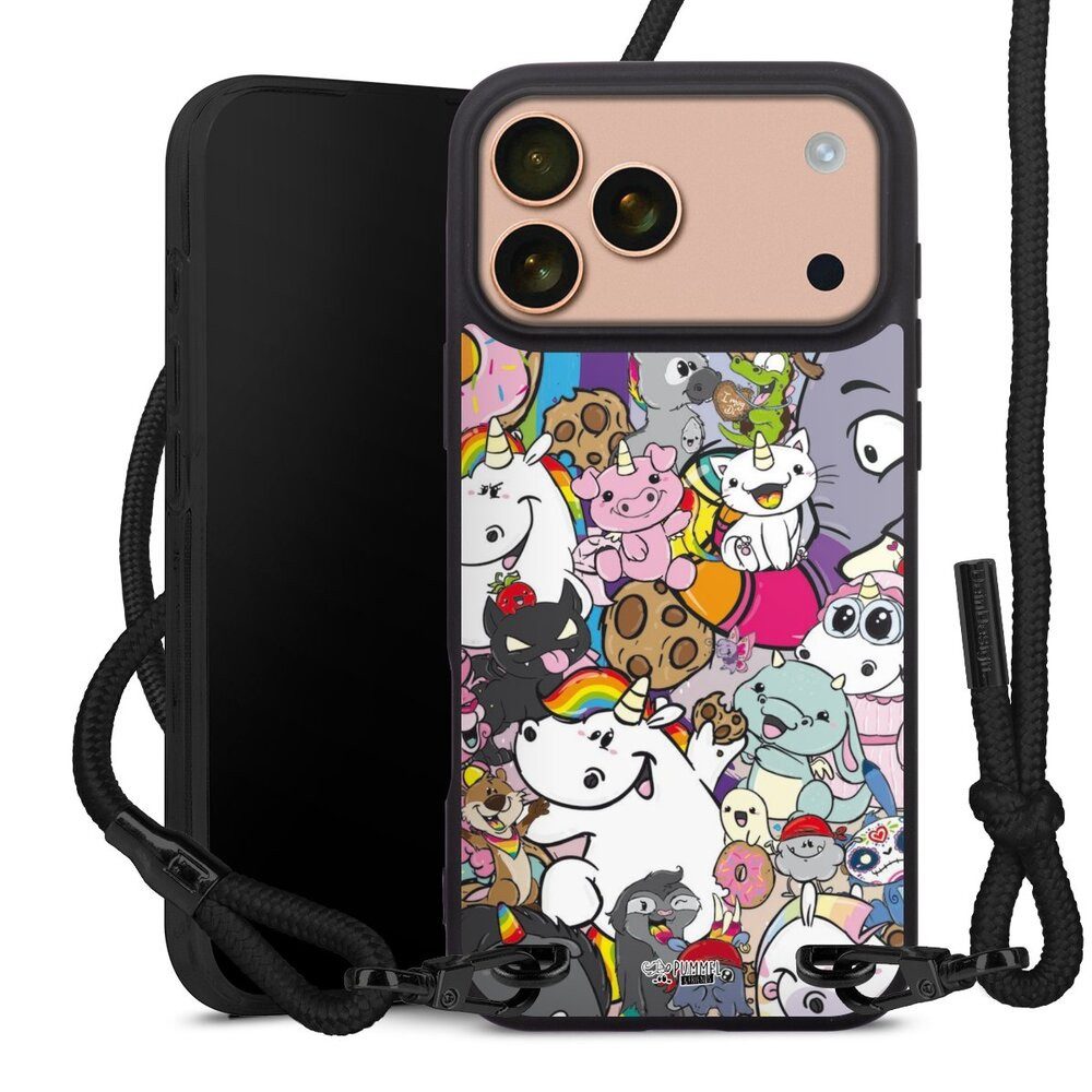 DeinDesign Handyhülle Pummeleinhorn Pummel & Friends Freundschaft Friendship Wimmelbild, Apple iPhone 17 Pro Max Premium Handykette Hülle mit Band