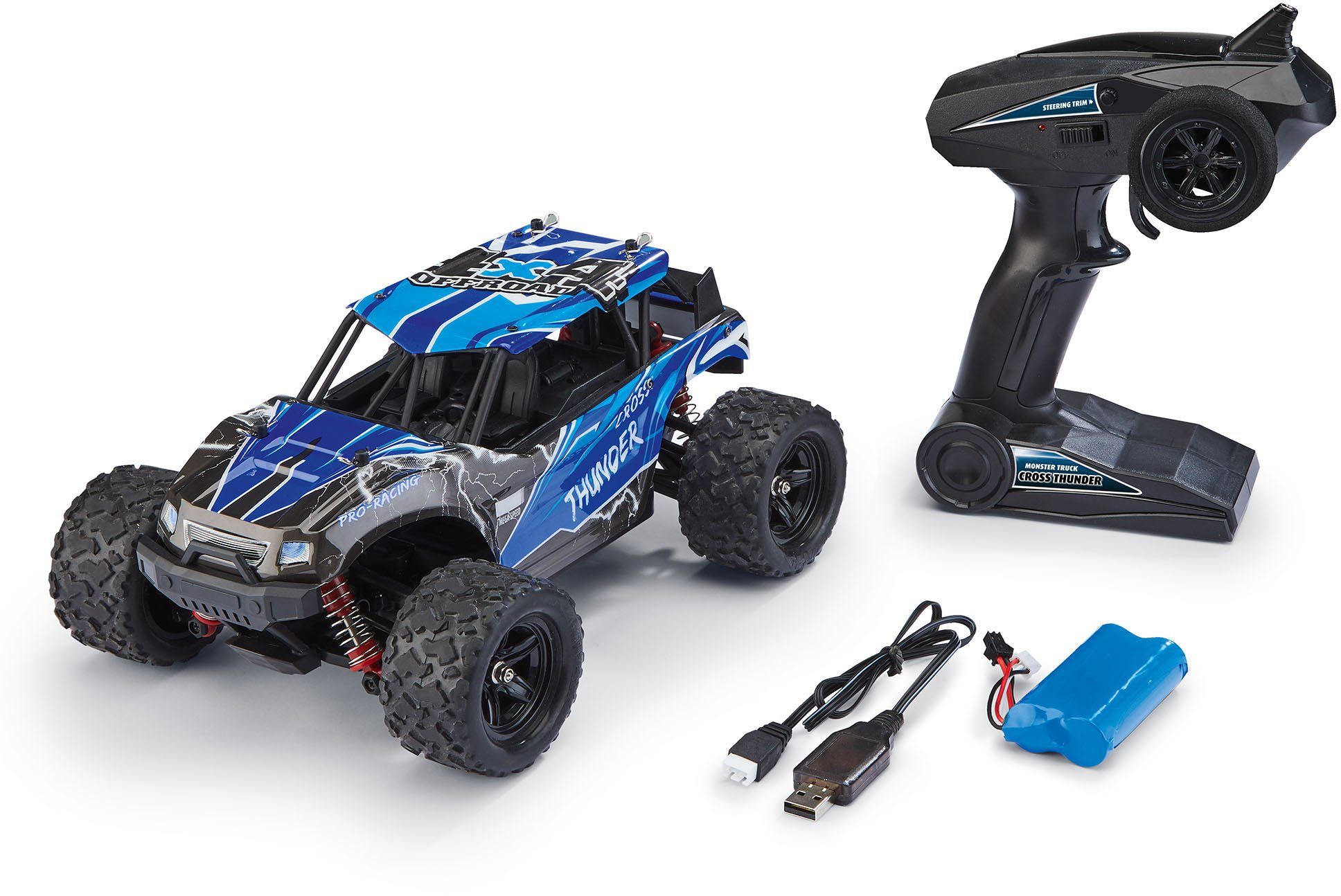 Revell® RC-Monstertruck X-Treme Car CROSS Thunder, Geschwindigkeit bis zu 50 km/h