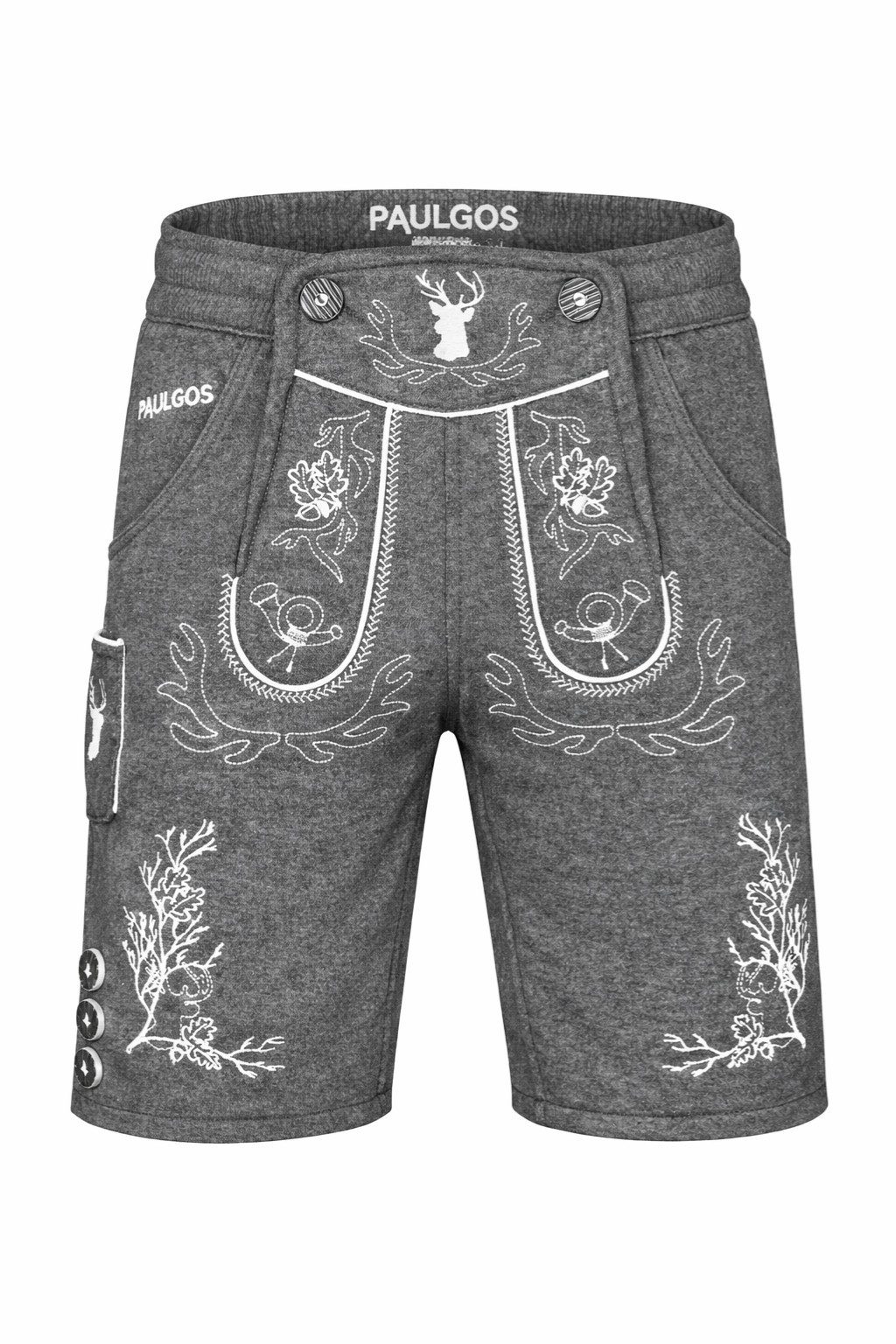 Trachtenhose Herren Jogginghose Design Lederhose Kurz Sweathose Bermuda Shorts JOK3
