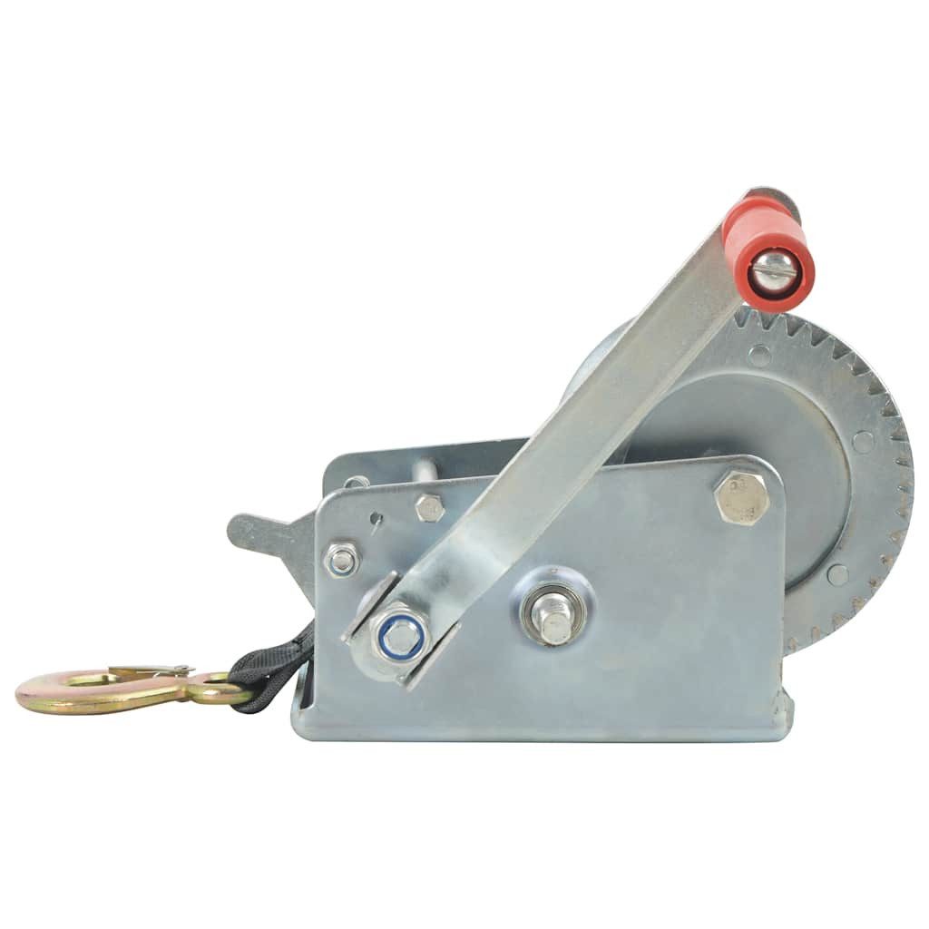 vidaXL Seilwinde Handwinde mit Gurt 1130 kg, (1-St)