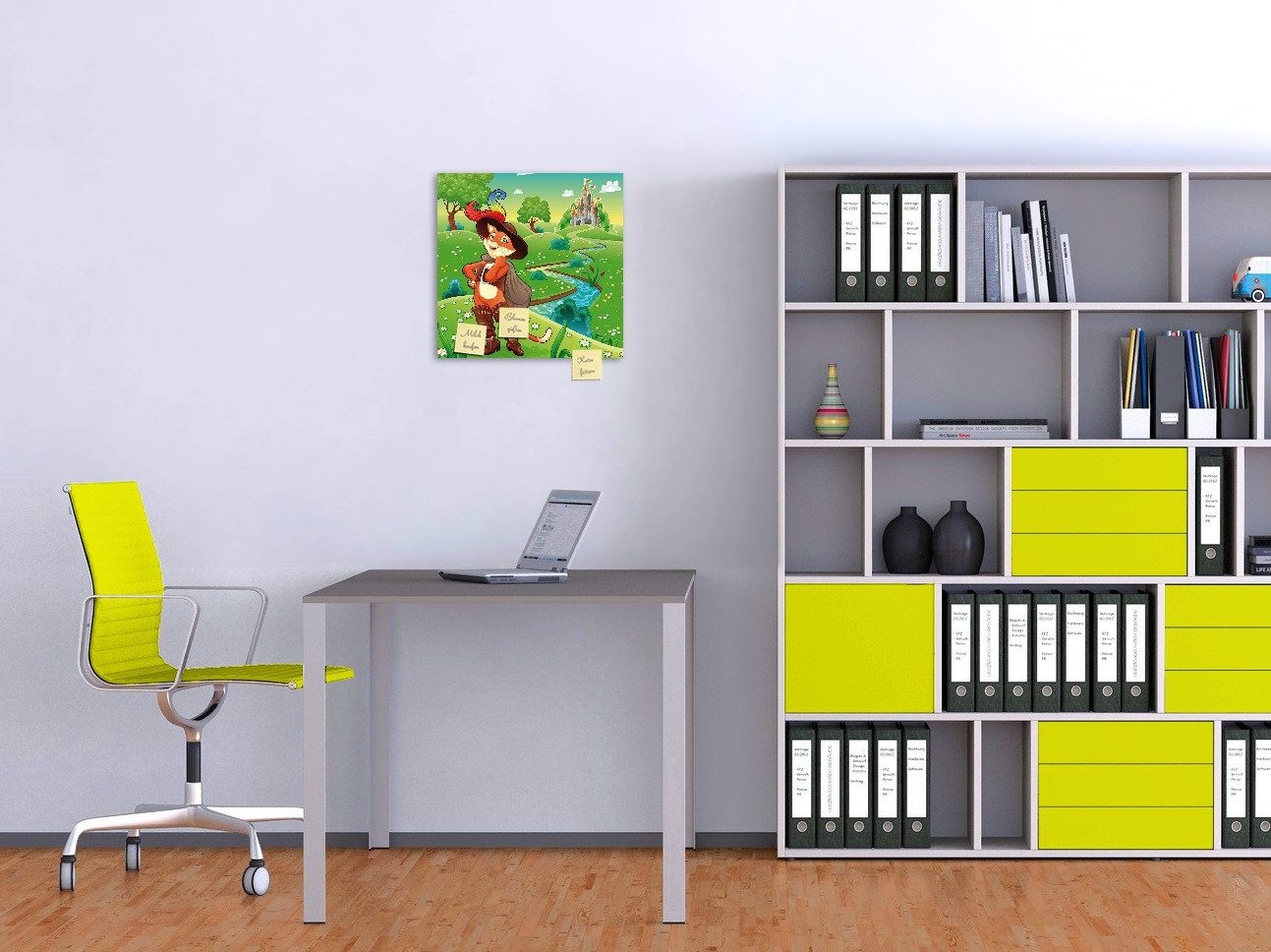 Wallario Memoboard Gestiefelter Kater