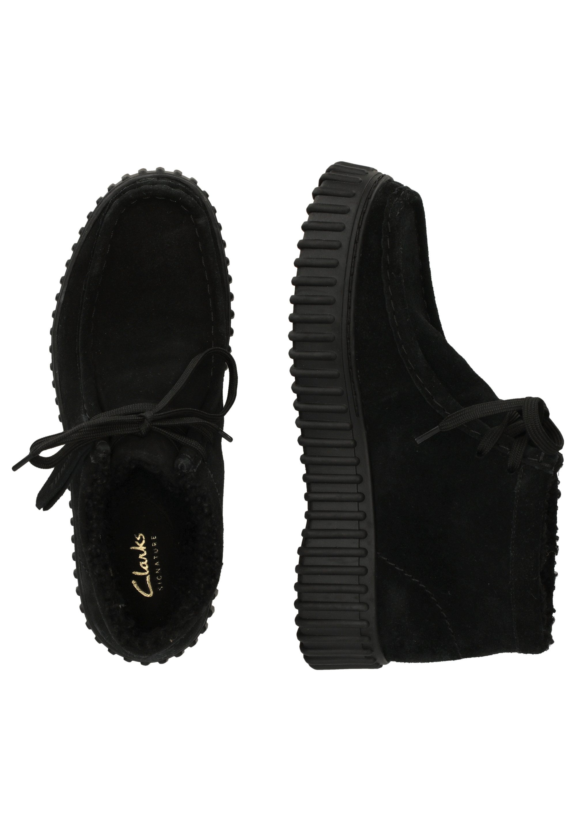 Clarks Torhill Moss Schnürschuh mit gerippter Laufsohle