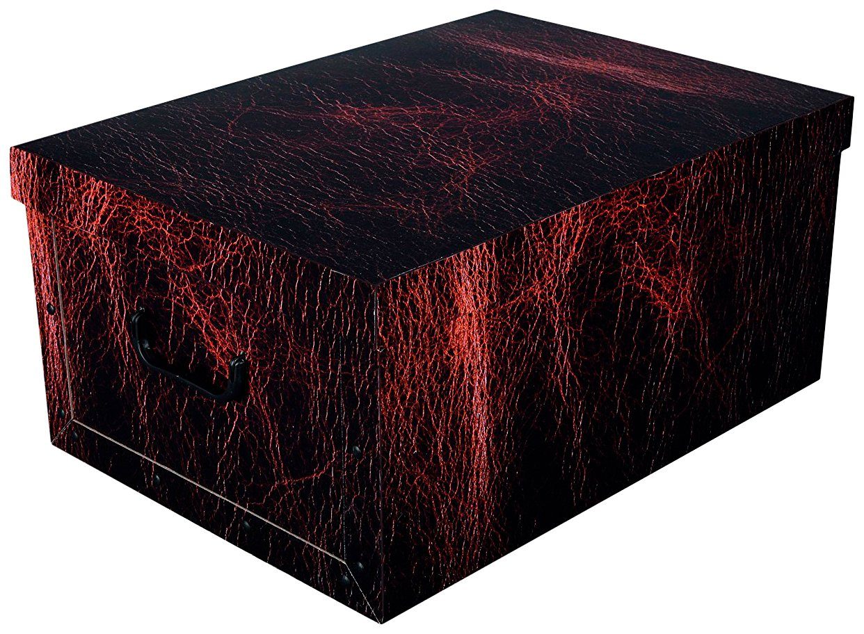 KREHER Aufbewahrungsbox »Dark Leather«, Deko Karton für die