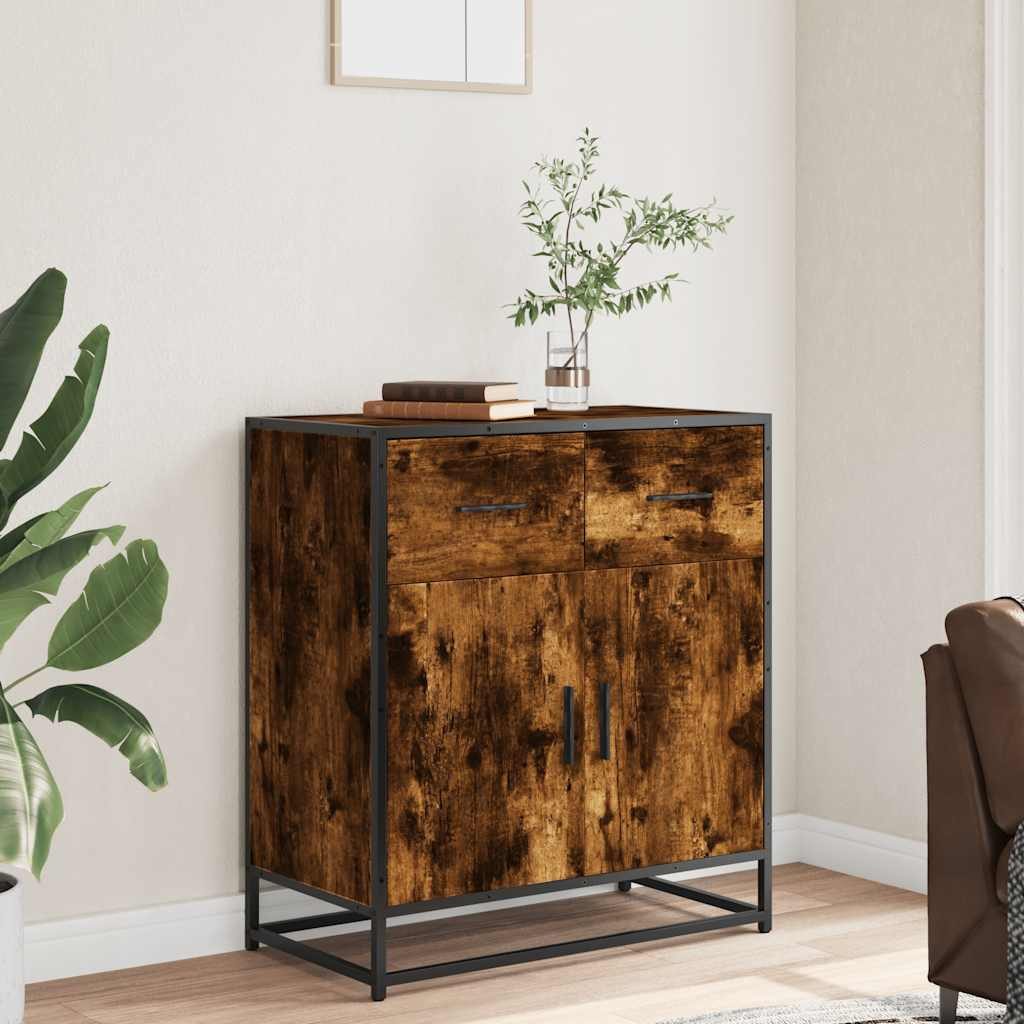 vidaXL Sideboard Sideboard Räuchereiche 68x35x76 cm günstig online kaufen