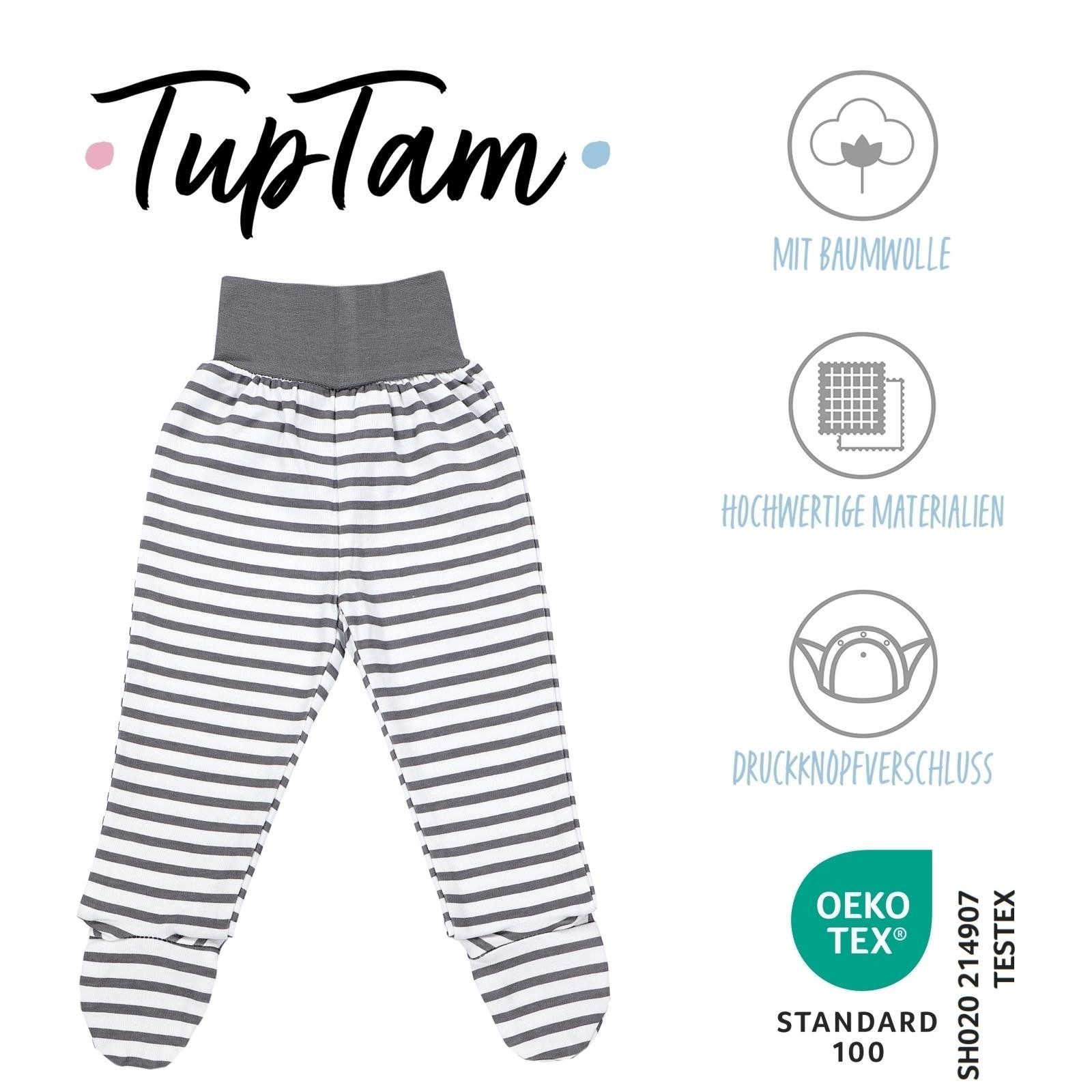 TupTam Strampler TupTam Baby Jungen Strampelhose mit Fuß 3er Pack