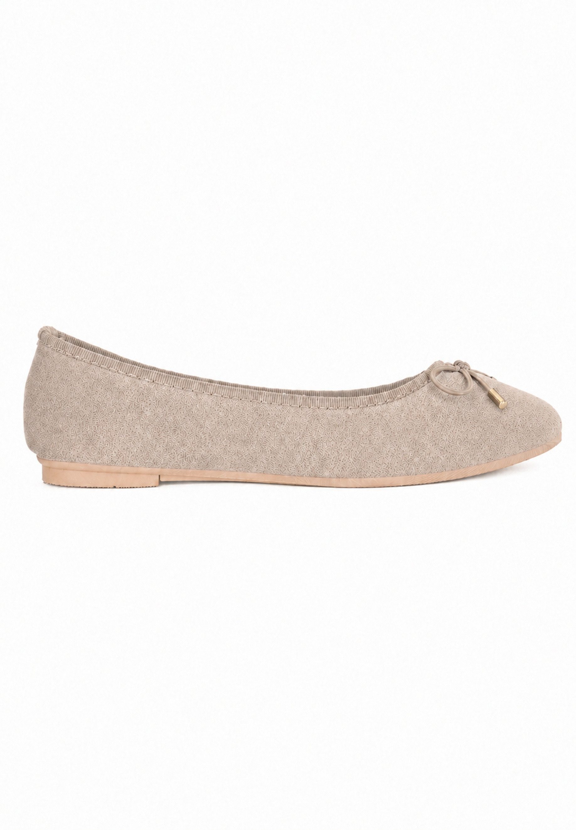 Day Vine Damen Ballerinas mit Schleife – flache Schlupfschuhe mit runder Spitze Ballerina