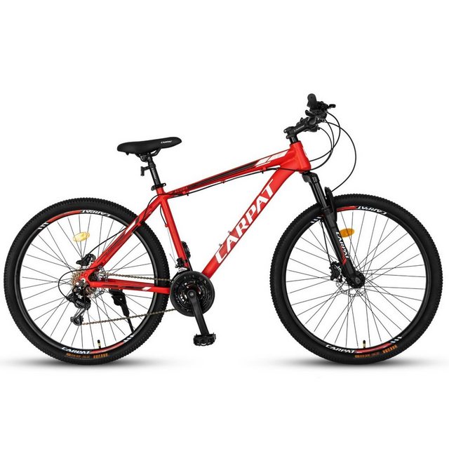 CARPAT SPORT Mountainbike 27,5 28 Zoll MTB für Damen Herren, 21 Gang Tourney Schaltwerk, Kettenschaltung