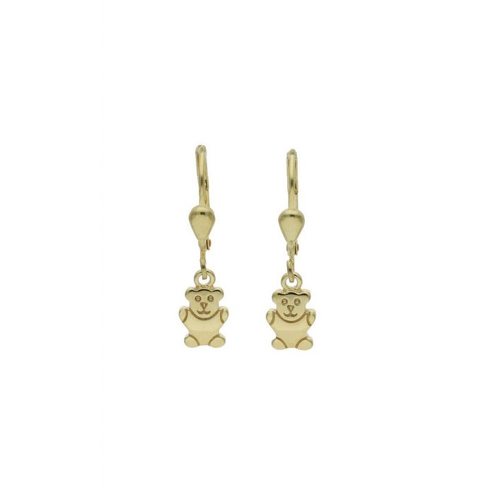 JuwelmaLux Paar Ohrhänger Ohrhänger Gold Teddybär Ohrringe 7 1 x 5 7 mm (2-tlg) Mädchen Ohrhänger Gold 333/000 inkl. Schmuckschachtel