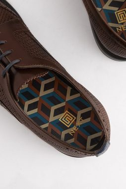 Next Durchbrochene Budapester aus Leder Schnürschuh (1-tlg)