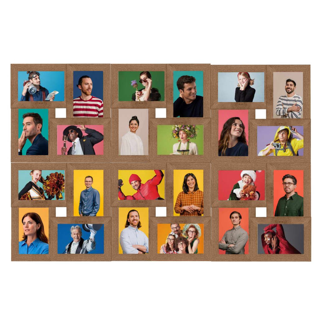 furnicato Bilderrahmen Collage für 24x(10x15 cm) günstig online kaufen