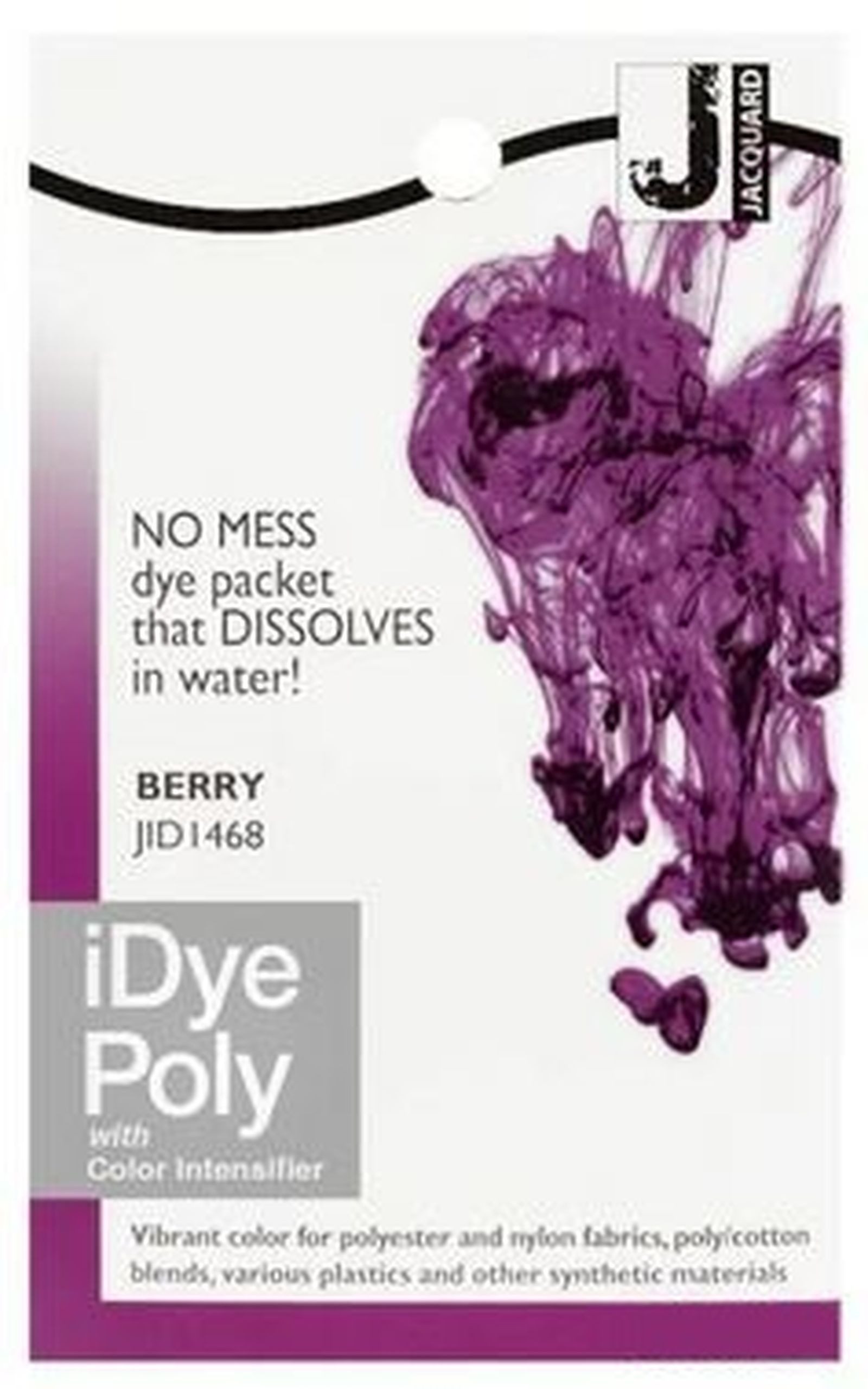Jacquard Textilfarbe iDye Poly, Färbemittel für synthetische Gewebe, 14g Päckchen inkl. Farbverstärker