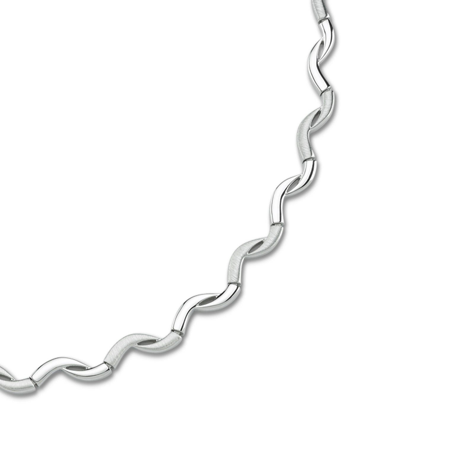 Sterling Silber, Collier silber Damen 925 Farbe: mattiert Collier Halsketten für Balia Colliers, Balia Damen (Collier), Welle
