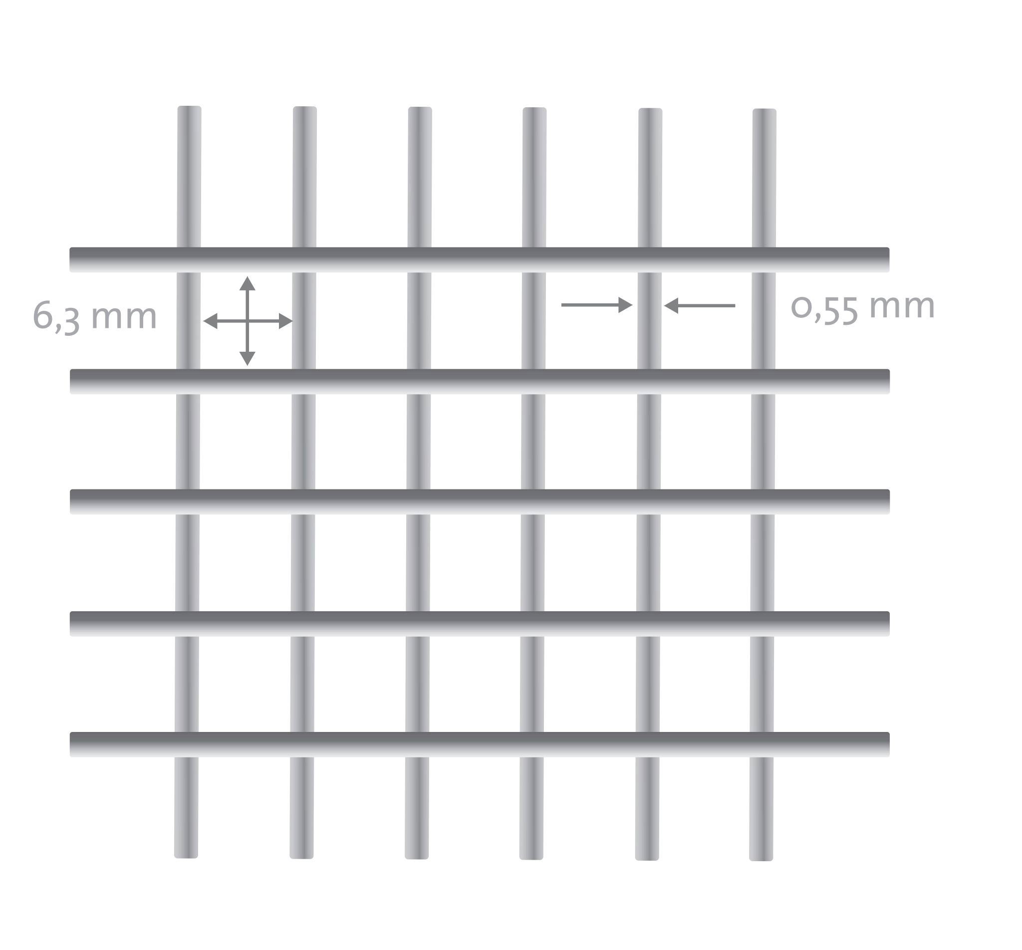 Kraptrap® Voliere engmaschiger Volierendraht 6x6 – Drahtgitter als Hochbeetgitter oder als Schutz vor Wühlmäusen und Spitzmäusen 6x6 Mäusedraht