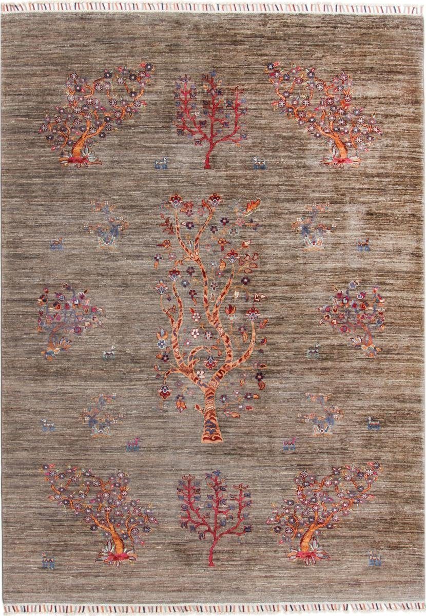 Orientteppich Arijana Nain Handgeknüpfter Klassik 175x241 Trading, rechteckig, 5 mm Höhe: Orientteppich